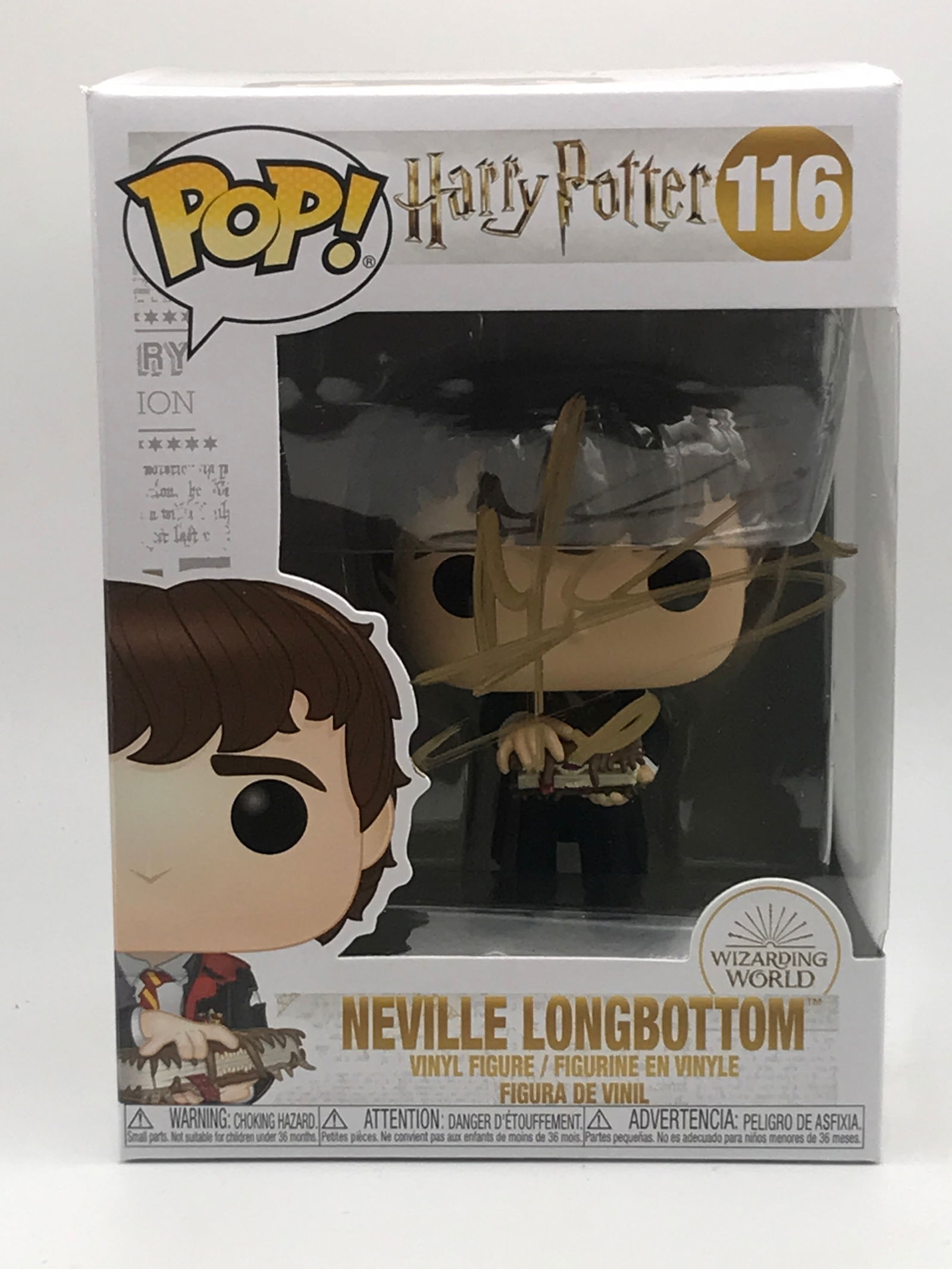 MATTHEW LEWIS SIGNED NEVILLE LONGBOTTOM HARRY POTTER FUNKO POP - WWOC COA (1 of 2)