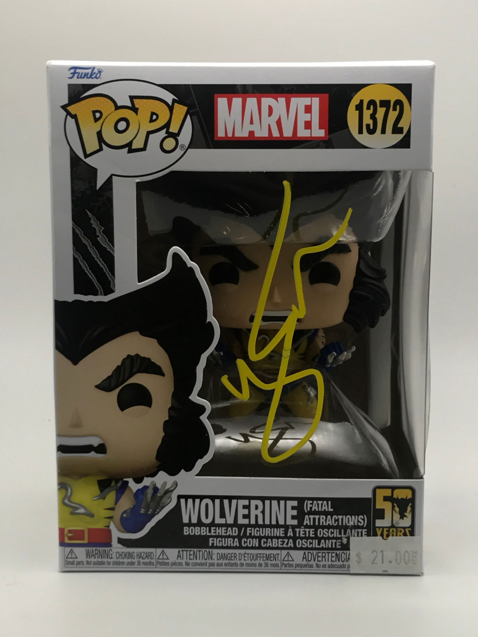 HUGH JACKMAN SIGNED WOLVERINE FUNKO POP - KB COA (1 of 2)