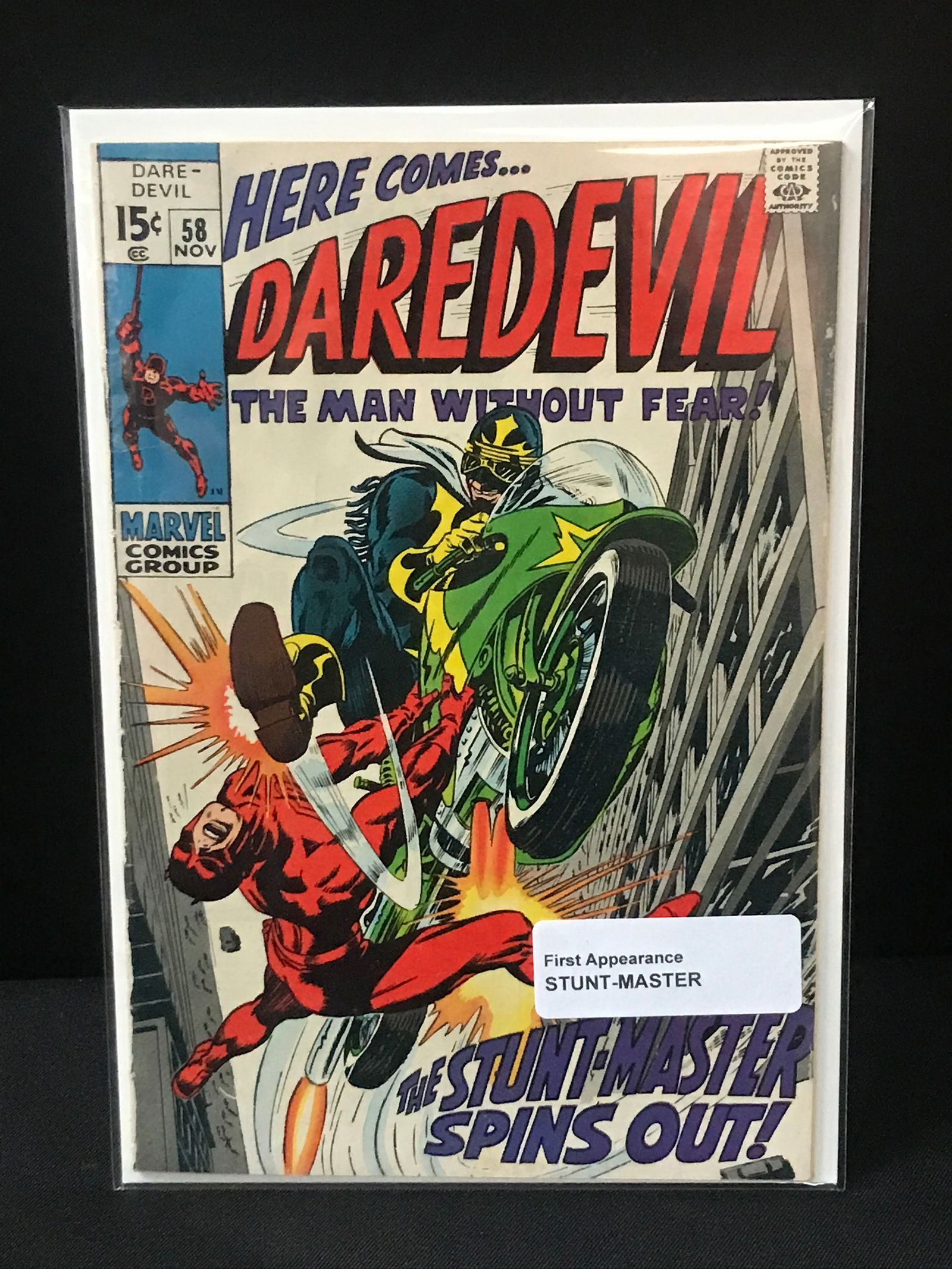DAREDEVIL #58 1ST STUNT MASTER - MARVEL COMICS (1 of 1)