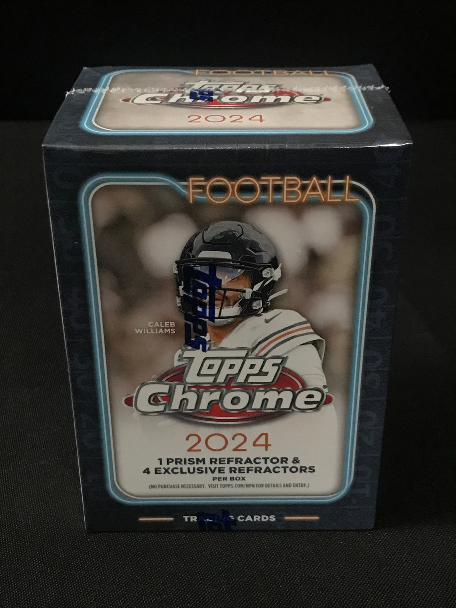 2024 TOPPS CHROME SEALED FOOTBALL TRADING CARDS BOX (1 of 1)