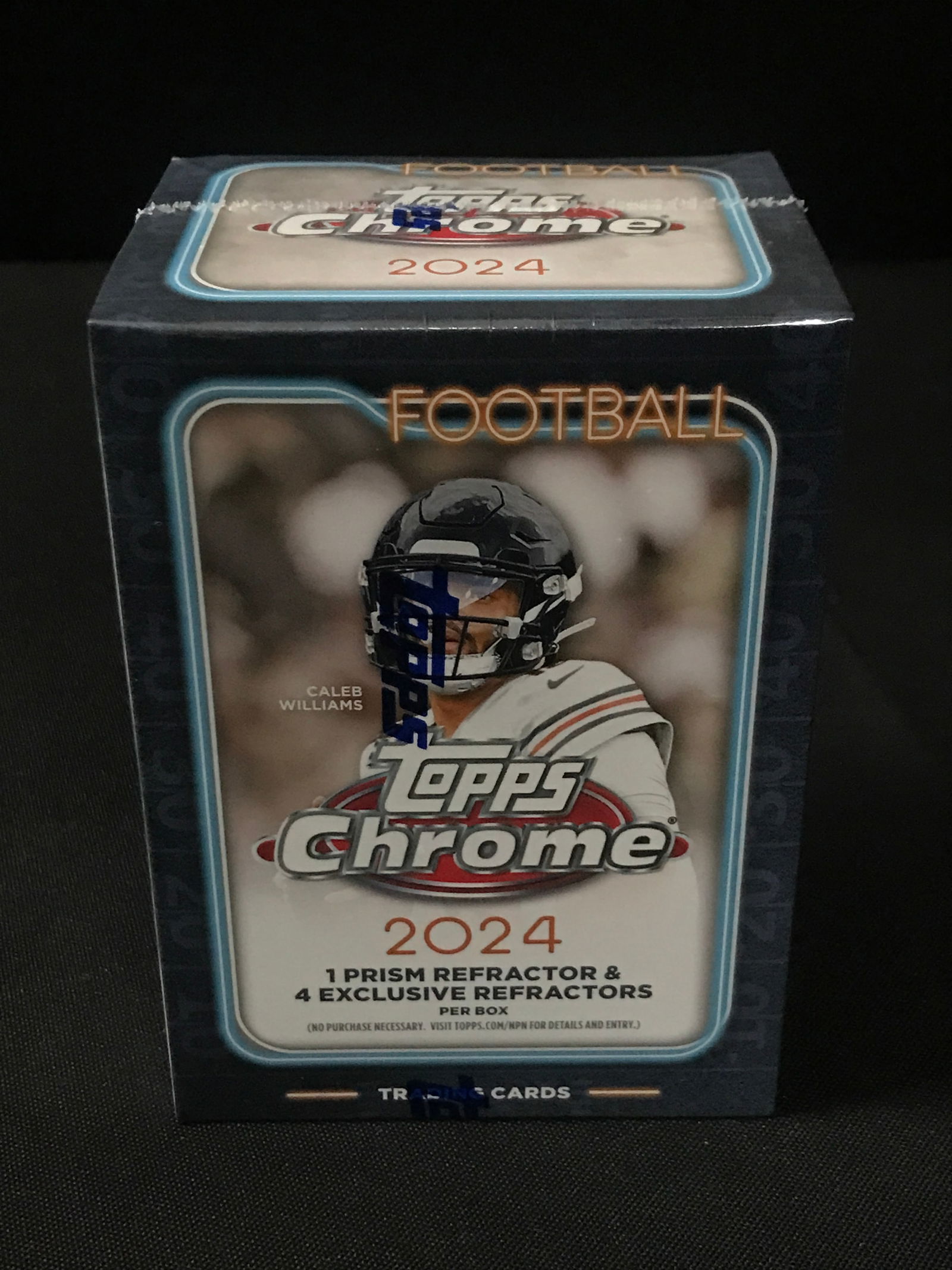 2024 TOPPS CHROME SEALED FOOTBALL TRADING CARDS BOX (1 of 1)