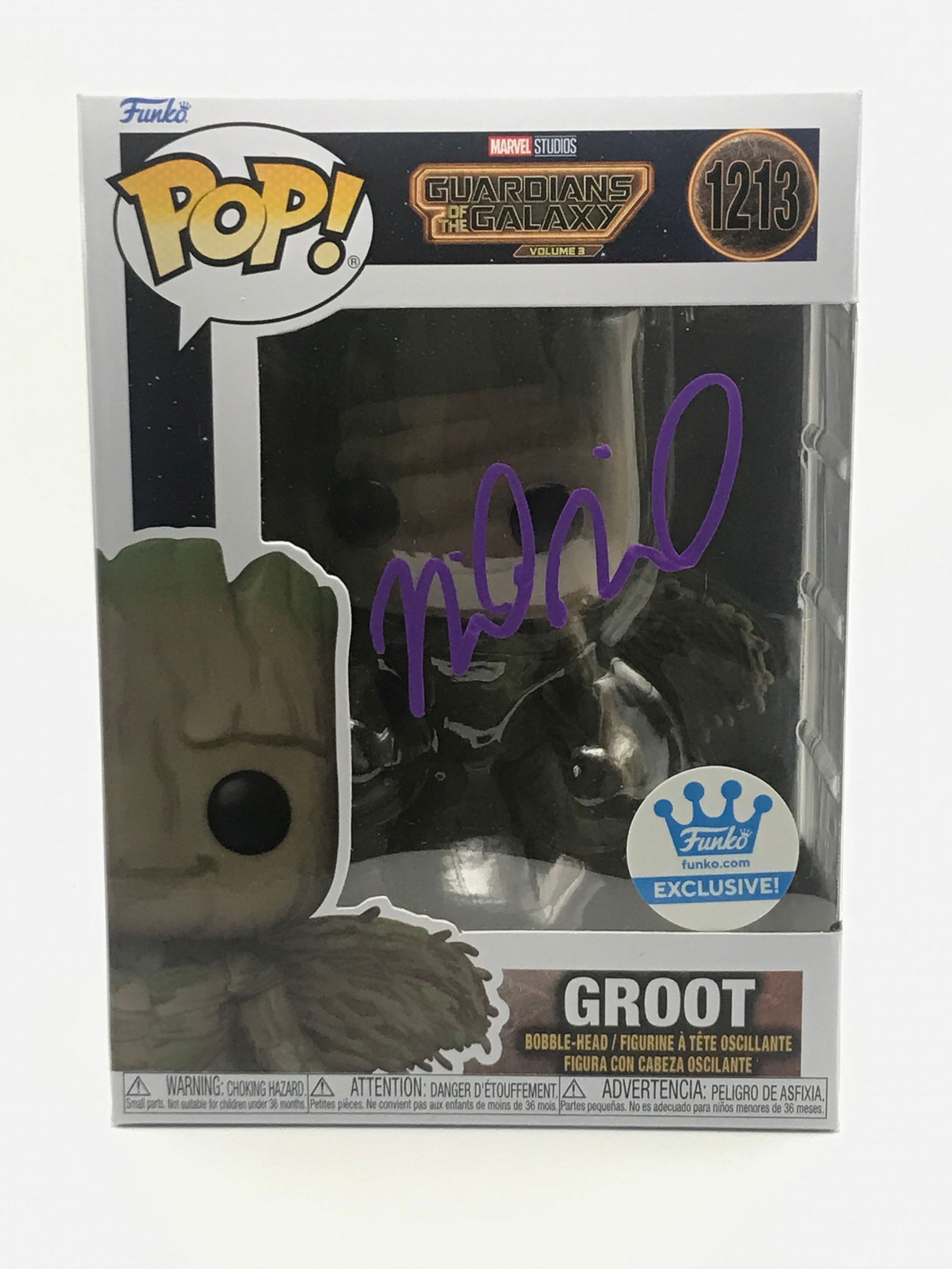 VIN DIESEL SIGNED GROOT FUNKO POP - KB COA: Prices are in Canadian dollars