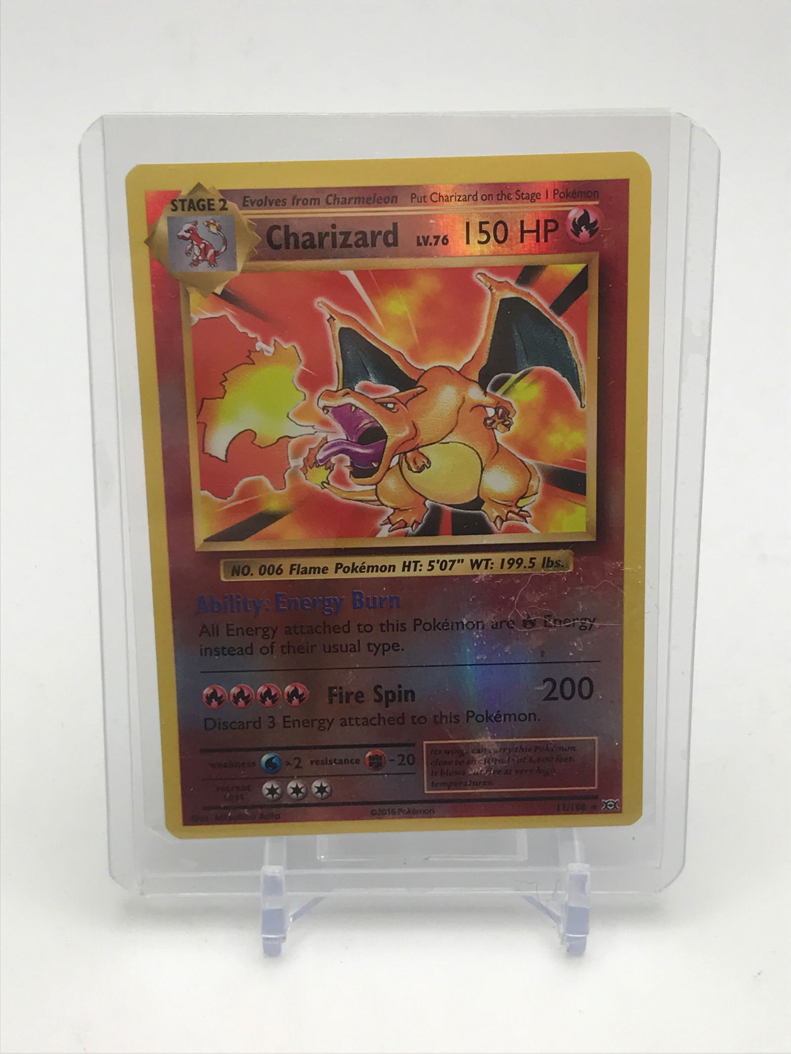 POKEMON TCG CHARIZARD 11/108 TRADING CARD (1 of 2)