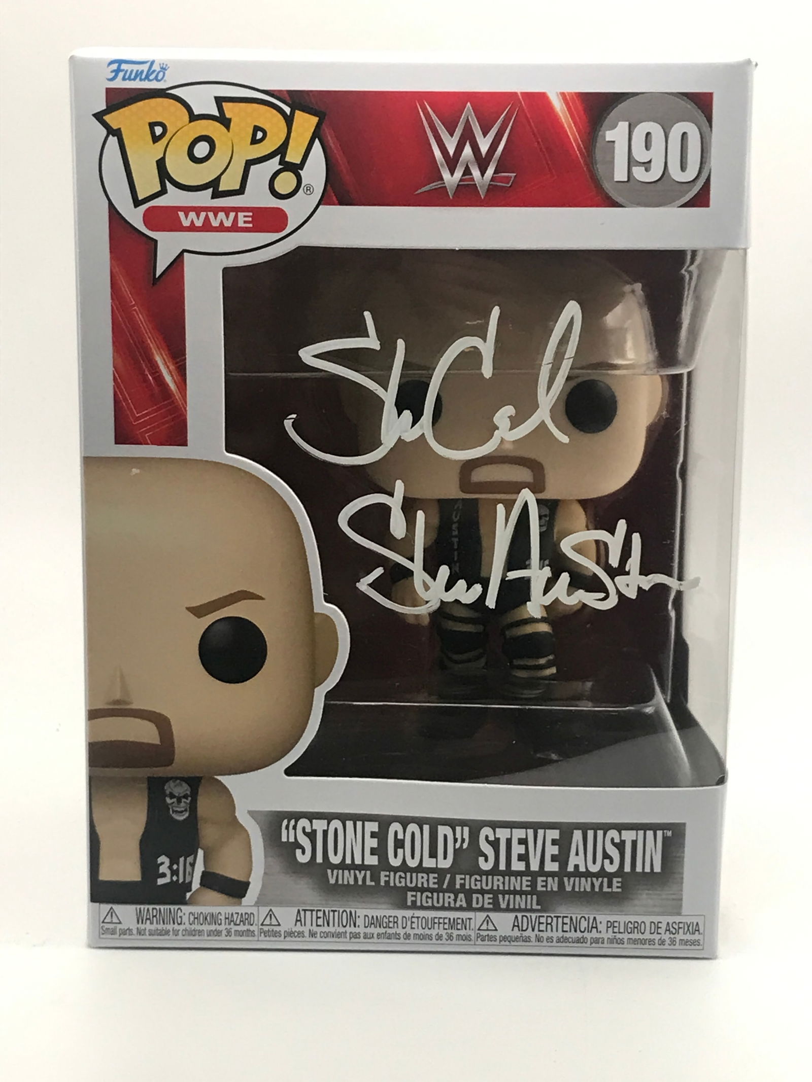STONE COLD STEVE AUSTIN SIGNED FUNKO POP - KB COA (1 of 2)