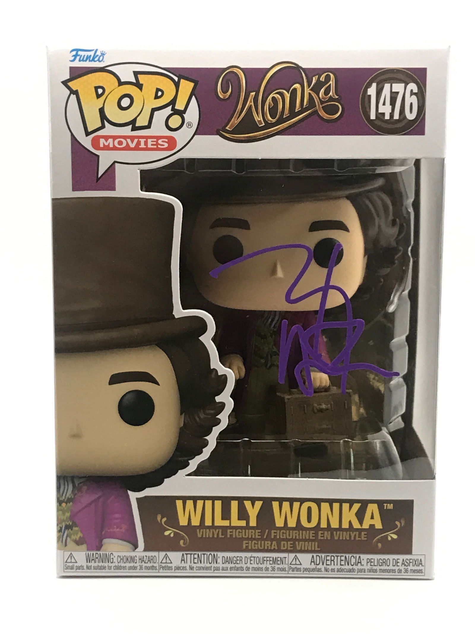 TIMOTHEE CHALAMET SIGNED WILLY WONKA FUNKO POP - KB COA (1 of 2)