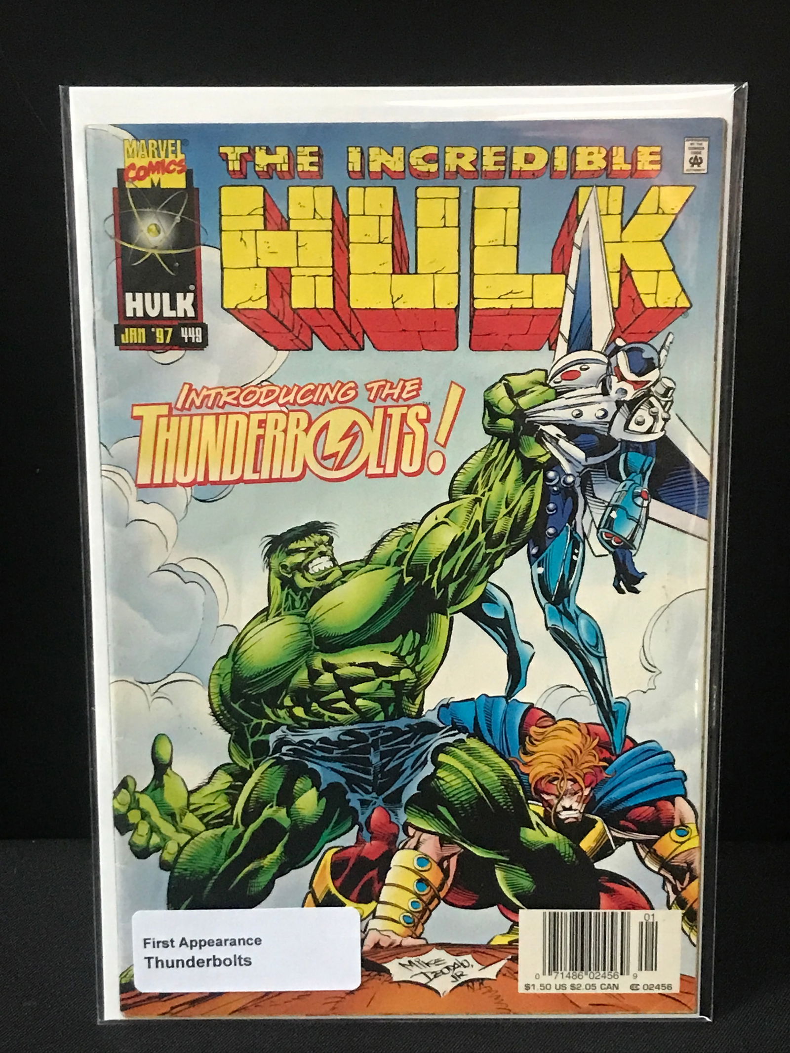 THE Incredible Hulk #449 1ST APPEARANCE OF THE THUNDERBOLTS - MARVEL COMICS (1 of 1)