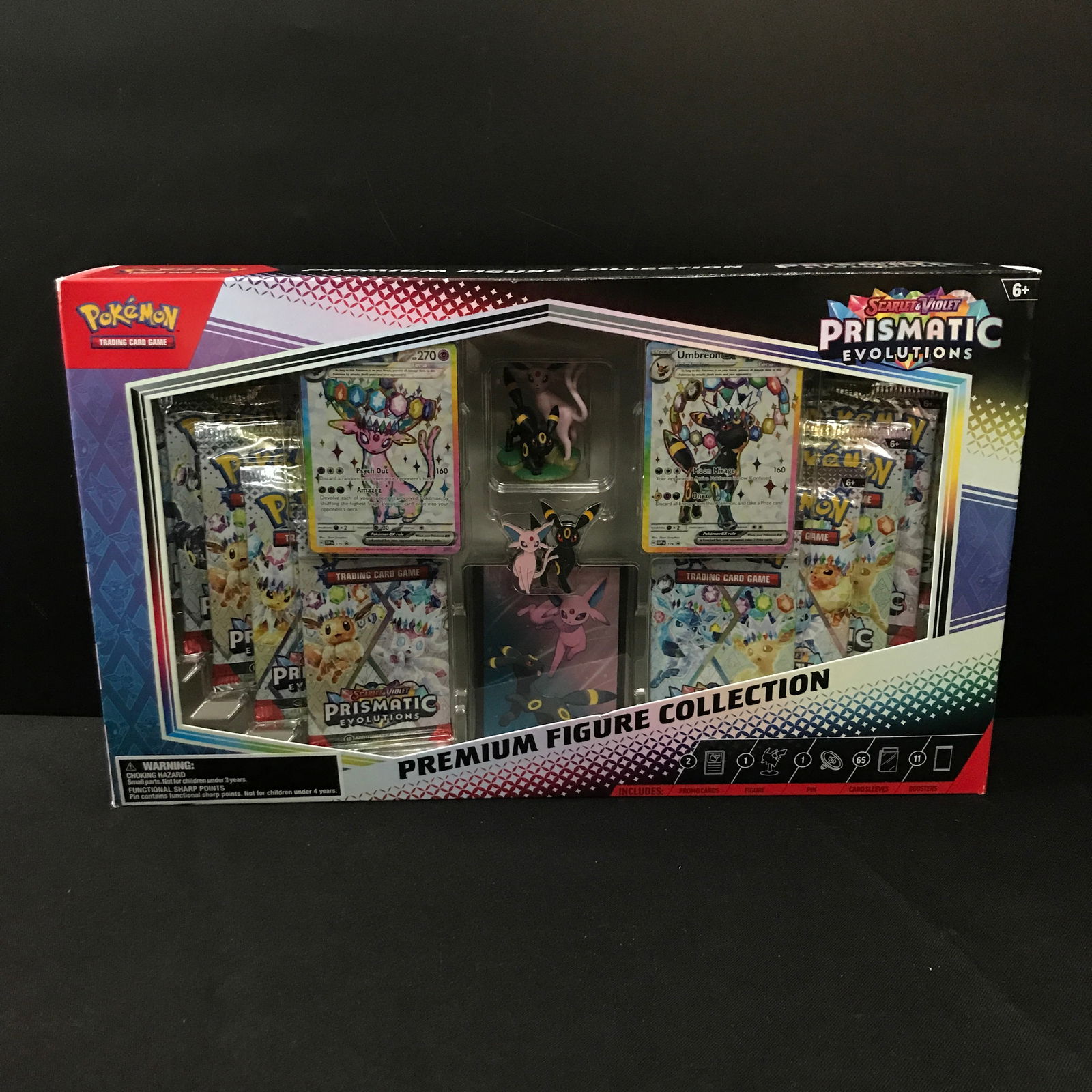SEALED POKEMON TCG SCARLET & VIOLET PRISMATIC EVOLUTION PREMIUM FIGURE COLLECTION CARD BOX (1 of 1)