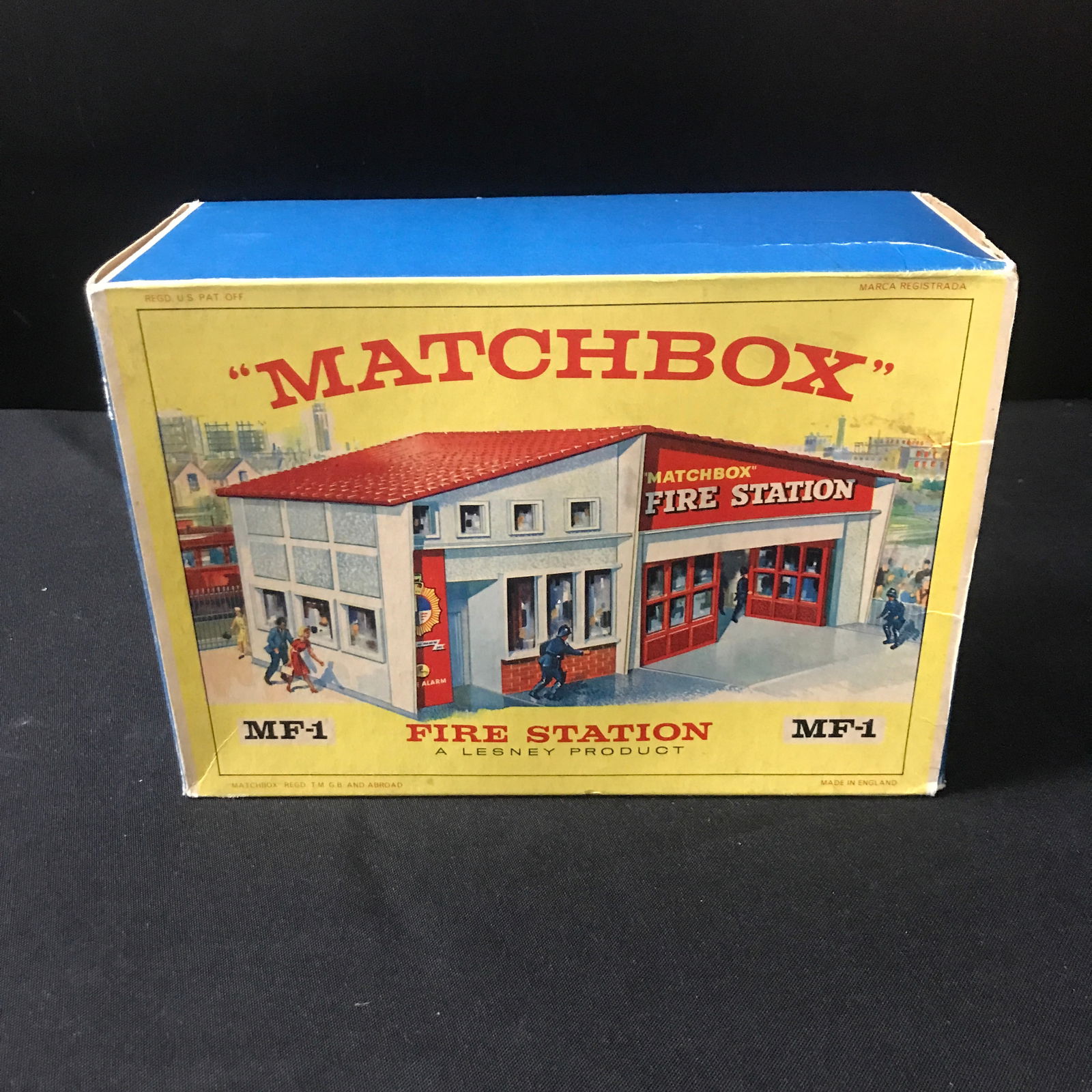 1960 MF1 MATHCBOX LESNEY ACCESSORY PACK MF FIRE STATION COLLECTIBLE TOY - IN ORIGINAL BOX (1 of 2)