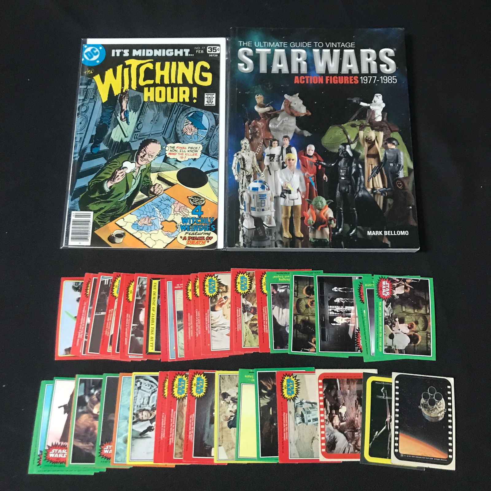 LOT OF 2 COMICS AND LOOSE Star Wars TRADING CARDS (1 of 1)