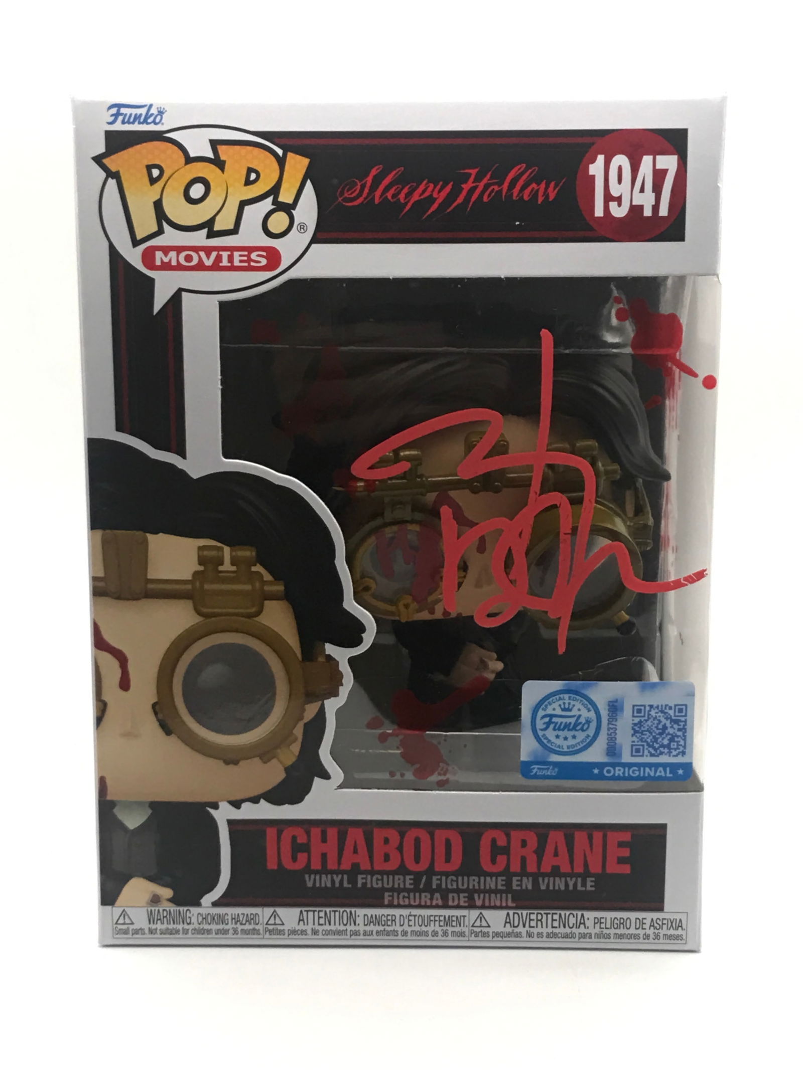 Johnny Depp SIGNED ICHABOD CRANE FUNKO POP - KB COA (1 of 2)