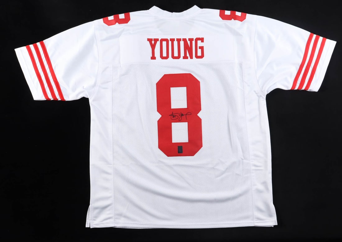 STEVE YOUNG SIGNED San Francisco 49ERS JERSEY - WITH COA (1 of 3)