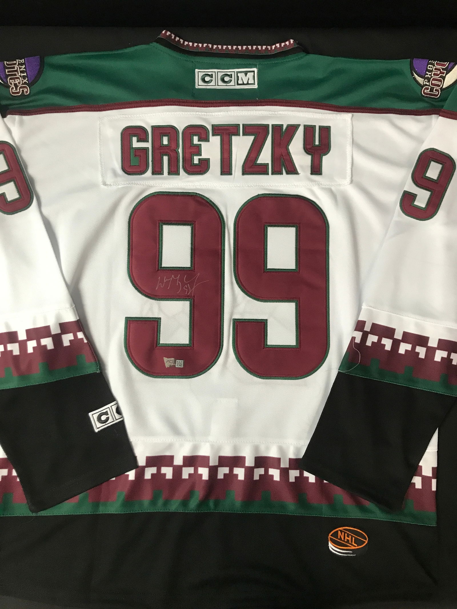 WAYNE GRETZKY SIGNED PHEONIX COYOTES CUSTOM JERSEY - ACE COA (1 of 3)