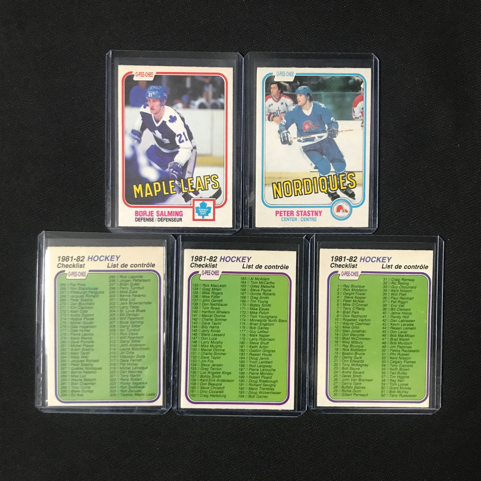 LOT OF 5 OPC HOCKEY TRADING CARDS PSA COA (1 of 1)