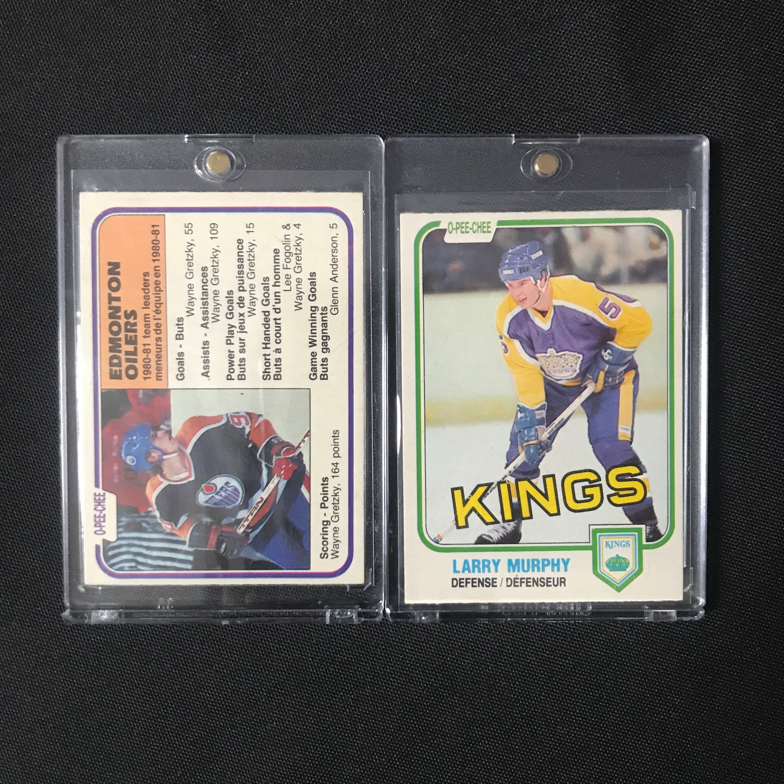 LOT OF 2 1981 O PEE CHEE WAYNE GRETZKY AND LARRY MURPHY RC (1 of 1)