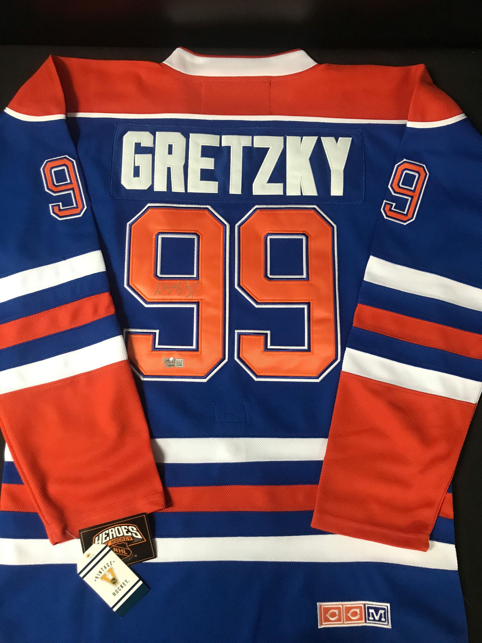 WAYNE GRETZKY SIGNED EDMONTON OILERS CUSTOM JERSEY - ACE COA (1 of 3)
