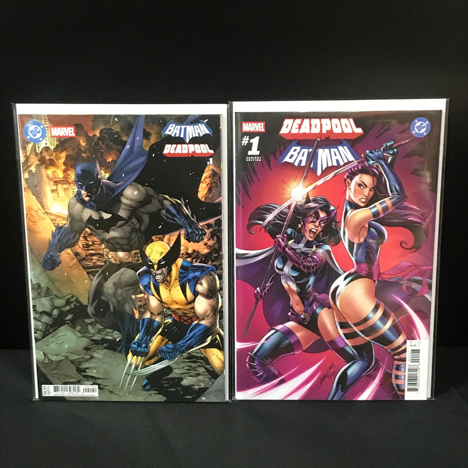 LOT OF 2 DEADPOOL & BATMAN #1 COMICS - MARVEL AND DC (1 of 1)