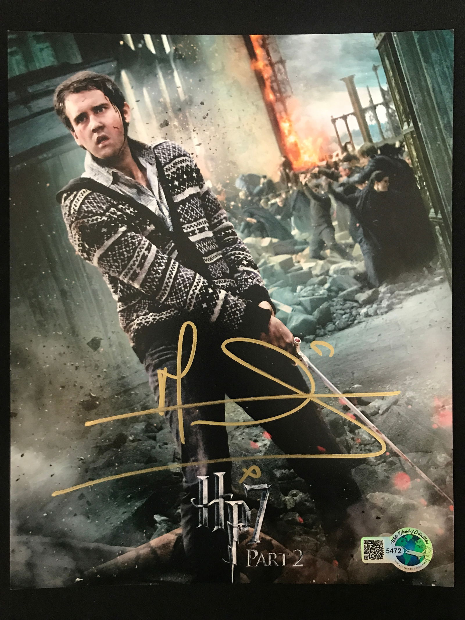 MATTHEW LEWIS SIGNED HARRY POTTER 8X10 - WWOC COA (1 of 1)