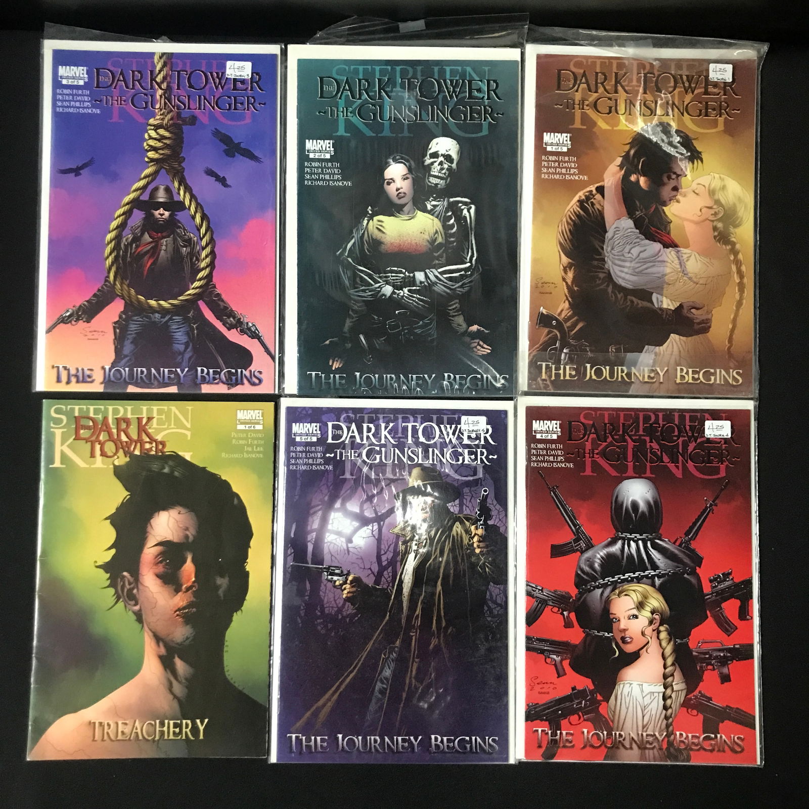 LOT OF 6 DARK TOWER THE GUN SLINGER COMICS INCLUDING #1-5 - MARVEL COMICS: Prices are in Canadian dollars
