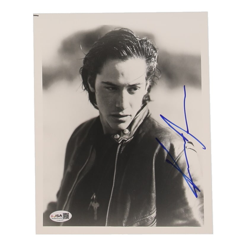 KEANU REEVES SIGNED 8X10 PHOTO JSA COA (1 of 1)