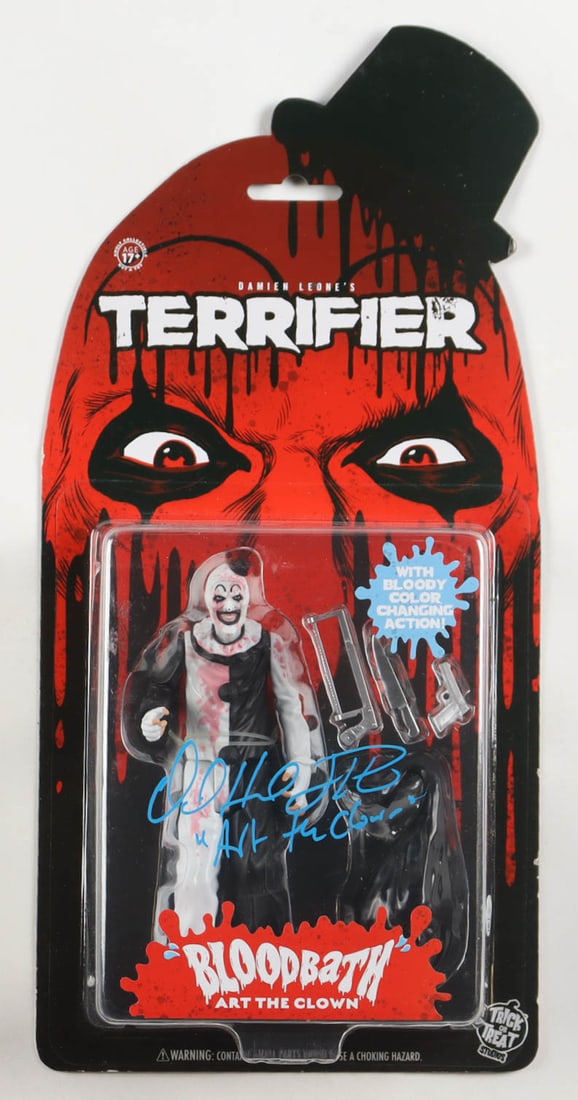 DAVID HOWARD THORTON SIGNED TERRIFIER ACTION FIGURE (JSA COA) (1 of 2)