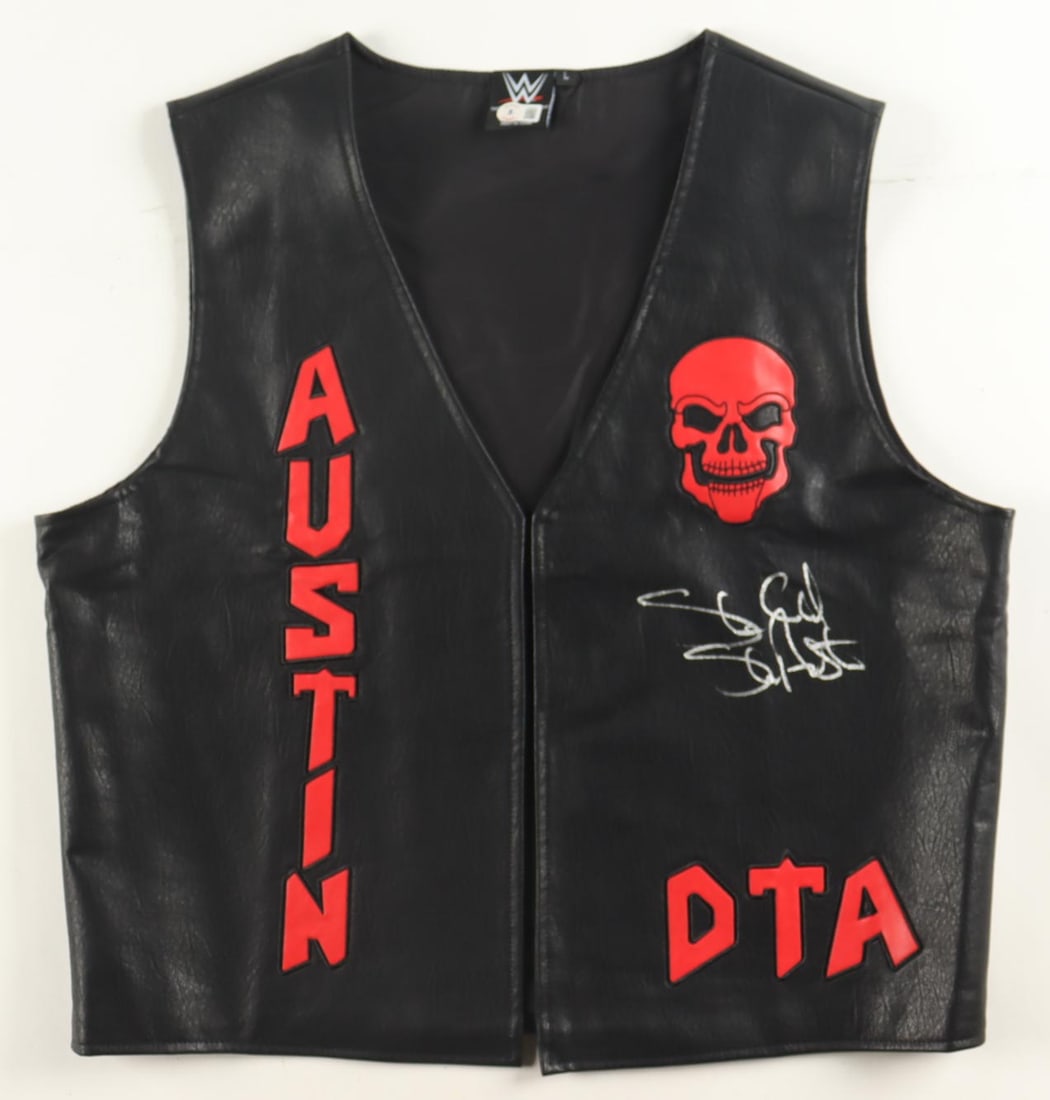 STONE COLD STEVE AUSTIN SIGNED VEST - BECKETT COA: Prices are in Canadian dollars