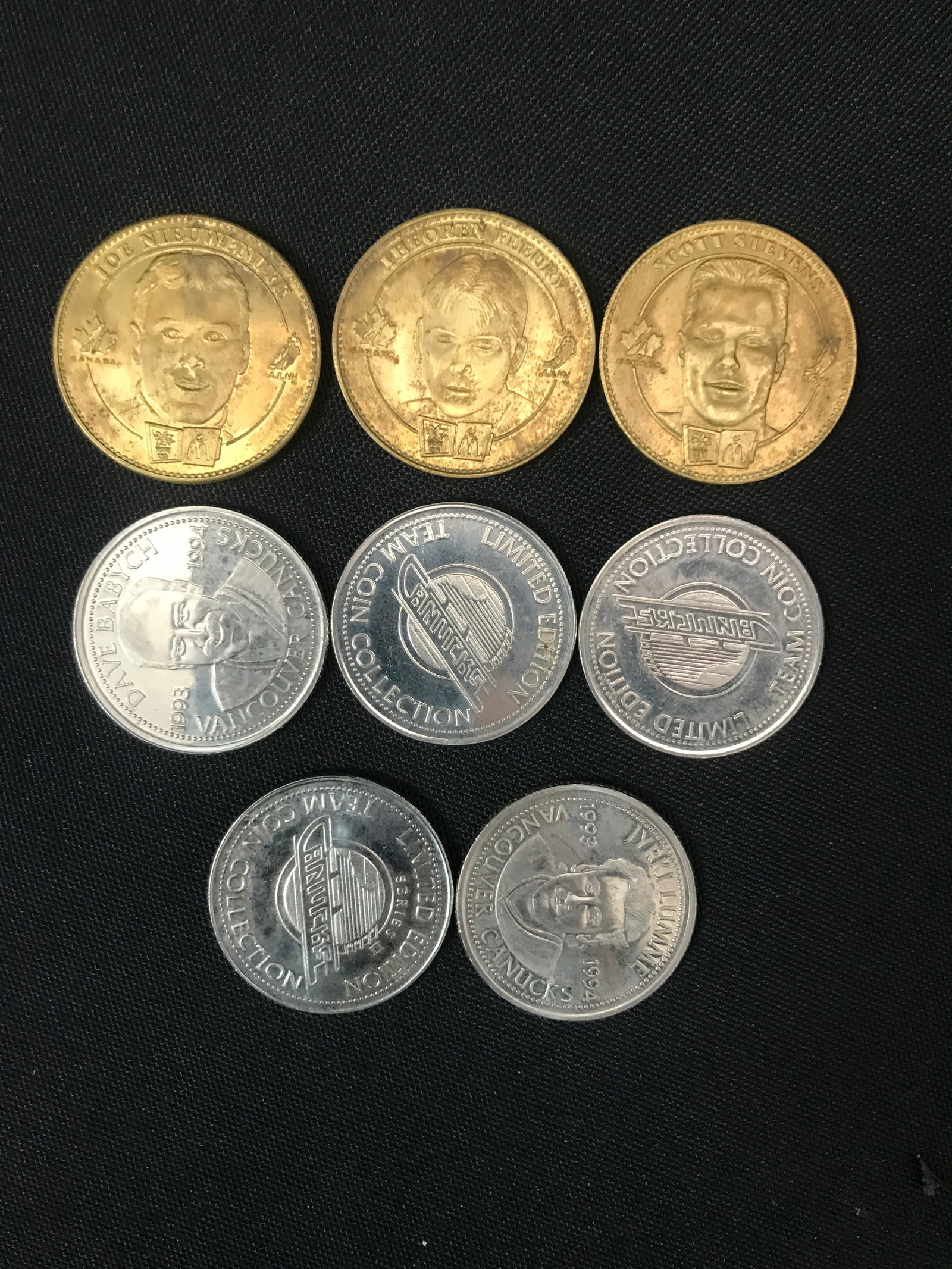 LOT OF 1994 VANCOUVER CANUCK COINS (1 of 1)