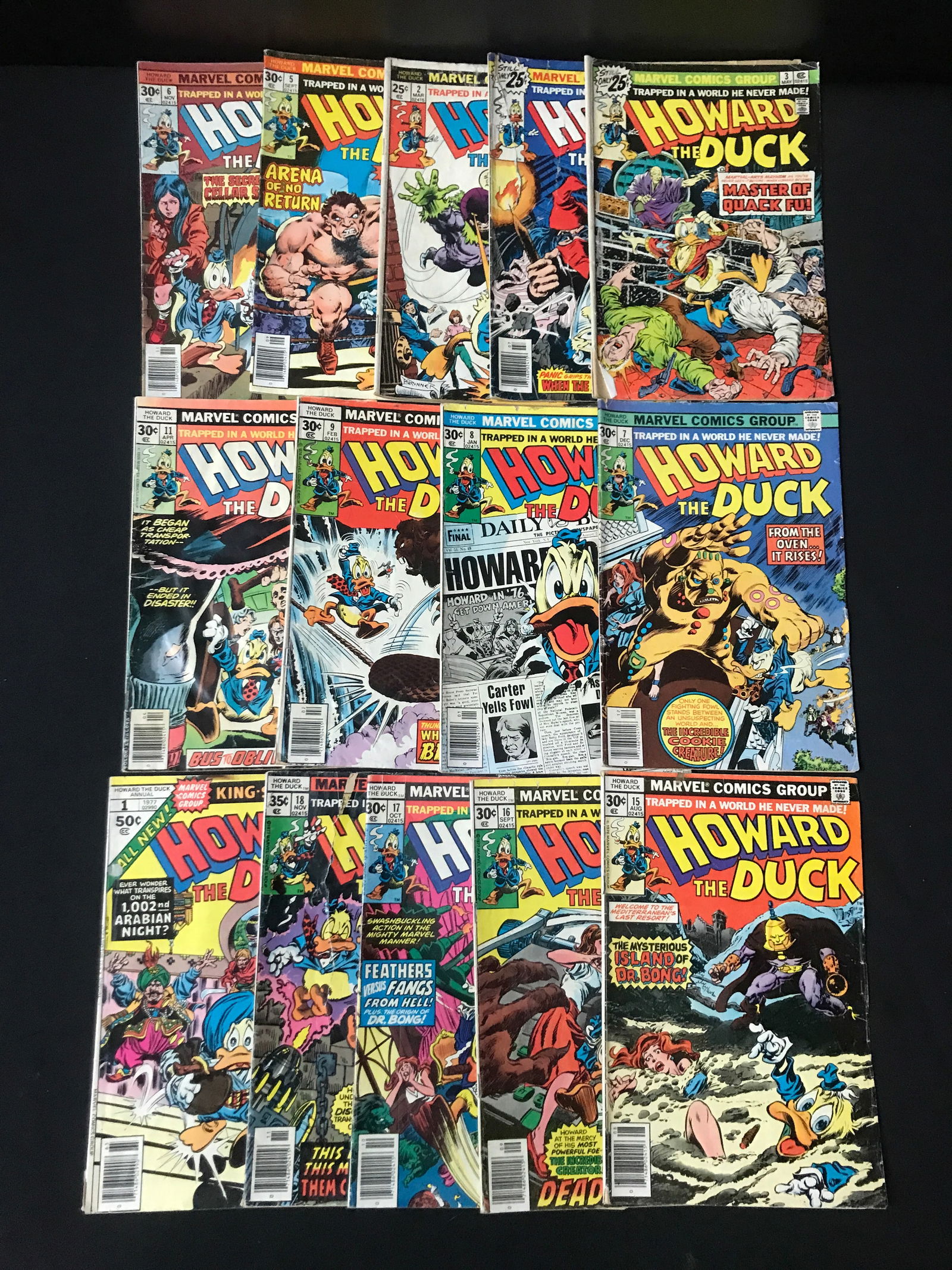 LOT OF 14 HOWARD THE DUCK COMICS - MARVEL COMICS (1 of 1)