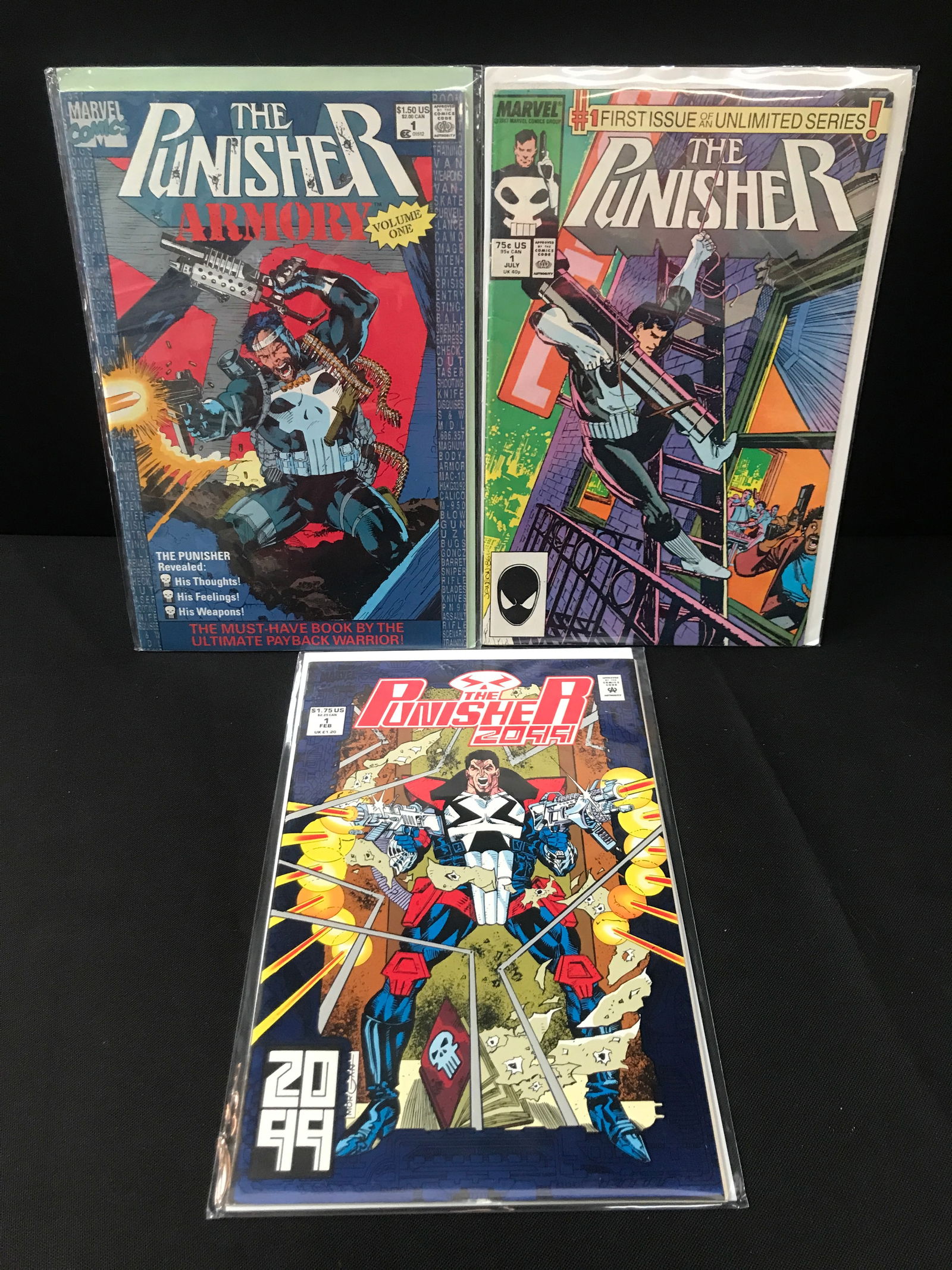 LOT OF 3 PUNISHER #1 COMICS - MARVEL COMICS (1 of 1)