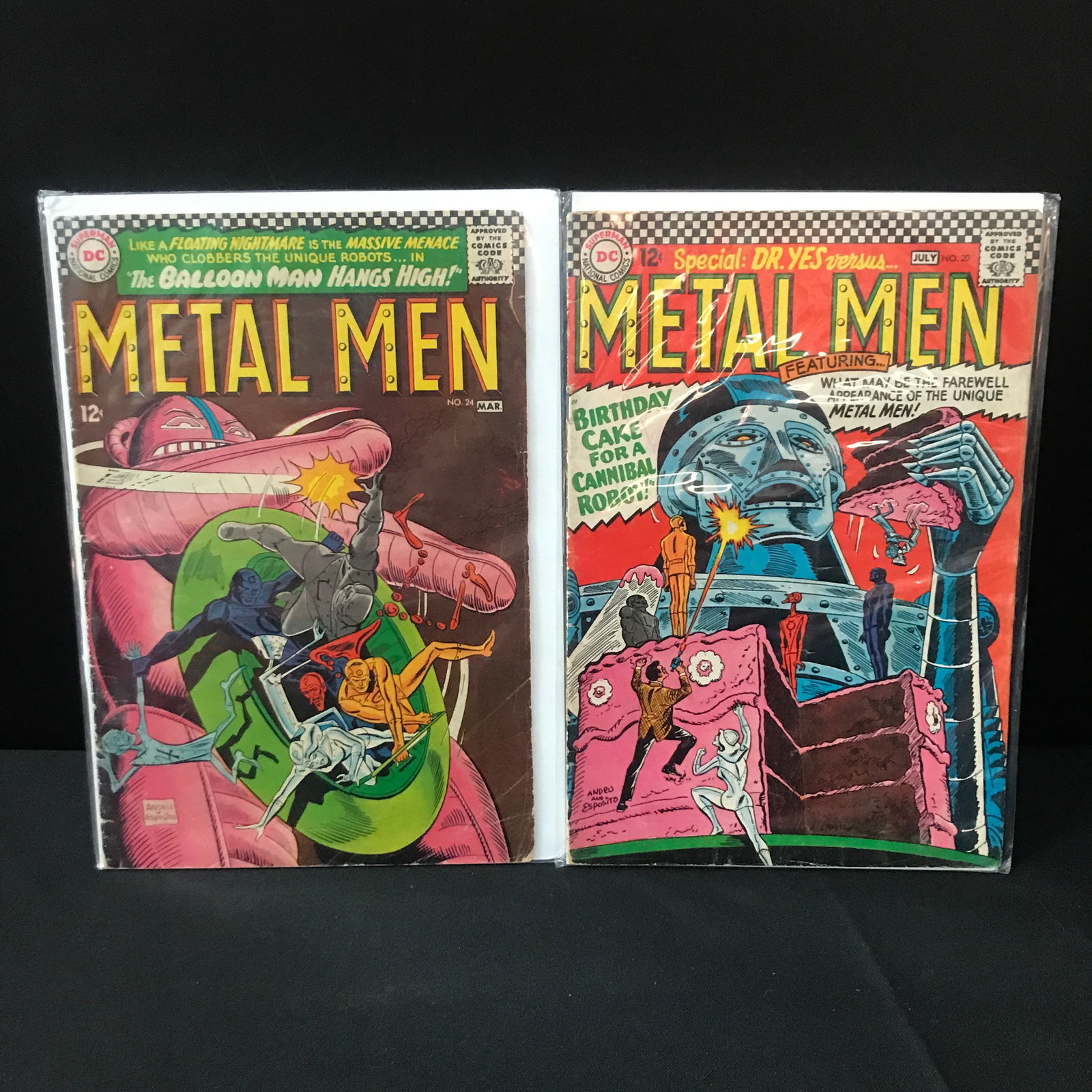 LOT OF 2 METAL MAN COMICS - DC COMICS (1 of 1)