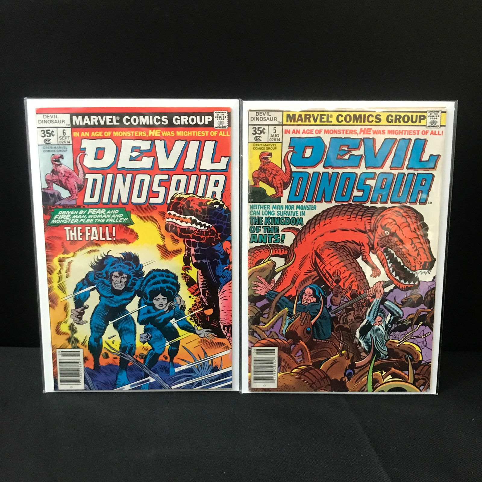 LOT OF 2 DEVIL DINOSAUR COMICS #5-6 - MARVEL COMICS (1 of 1)