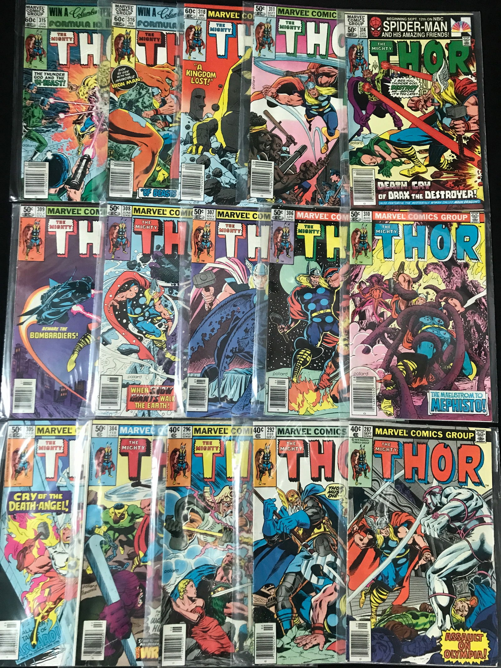 LOT OF 17 THE MIGHTY THOR COMIC BOOKS (1 of 1)