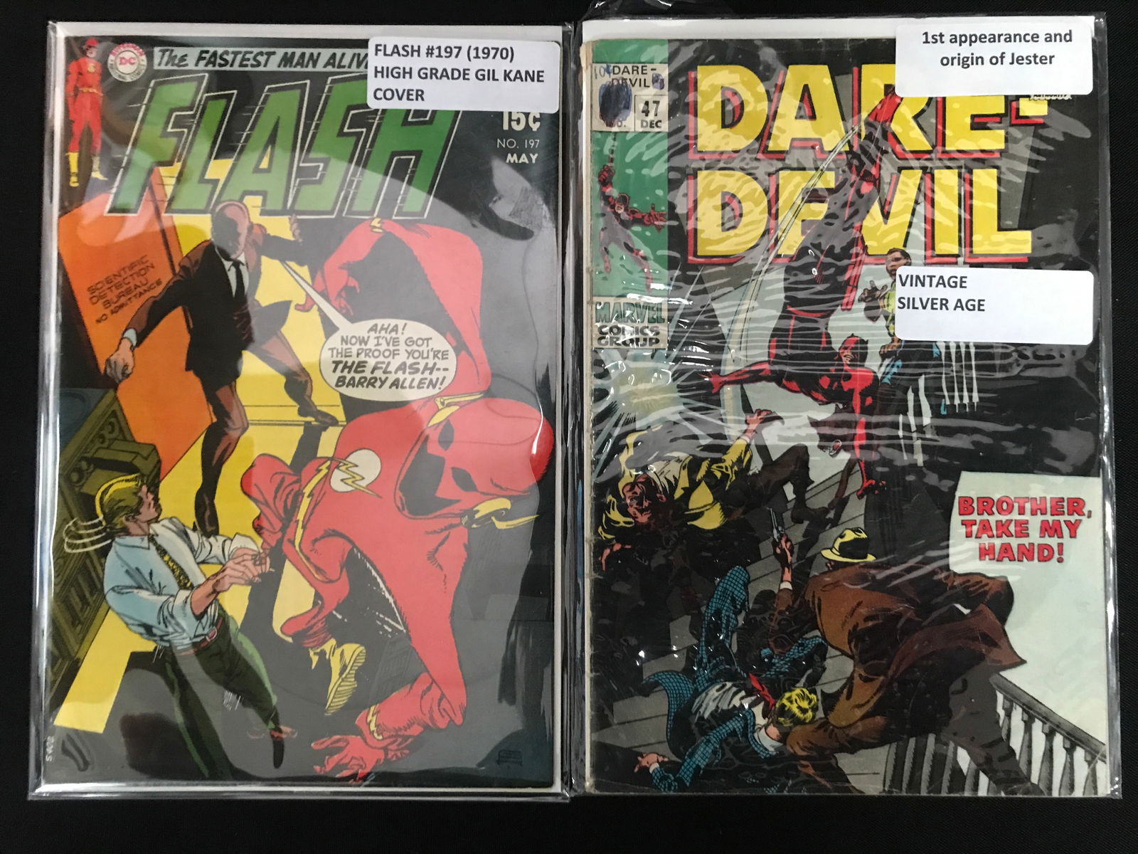 AFLASH AND DAREDEVIL SILVER AGE COMIC BOOK LOT (1 of 1)