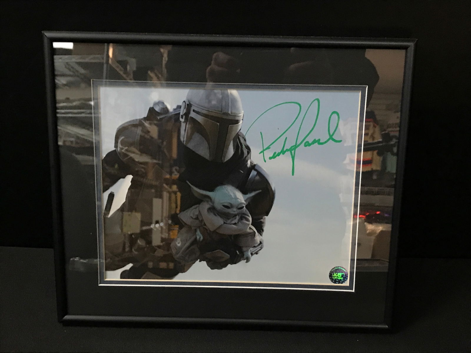 PEDRO PASCAL SIGNED AND CUSTOM FRAMED 8 X 10 PHOTO (KB COA): Prices are in Canadian dollars