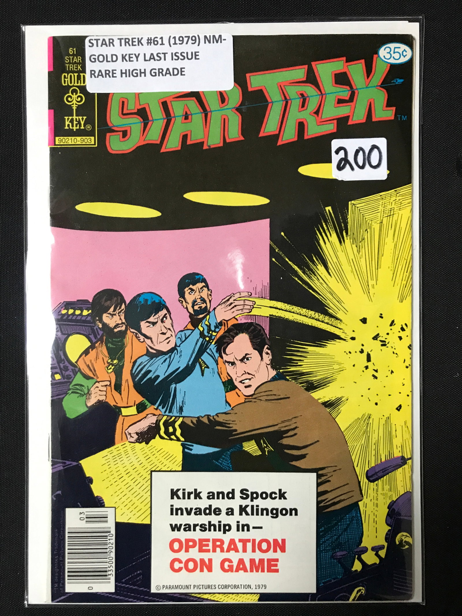 STAR TREK #61 (1979) NM GOLD KEY LAST ISSUE RARE HIGH GRADE - GOLD KEY COMICS (1 of 1)