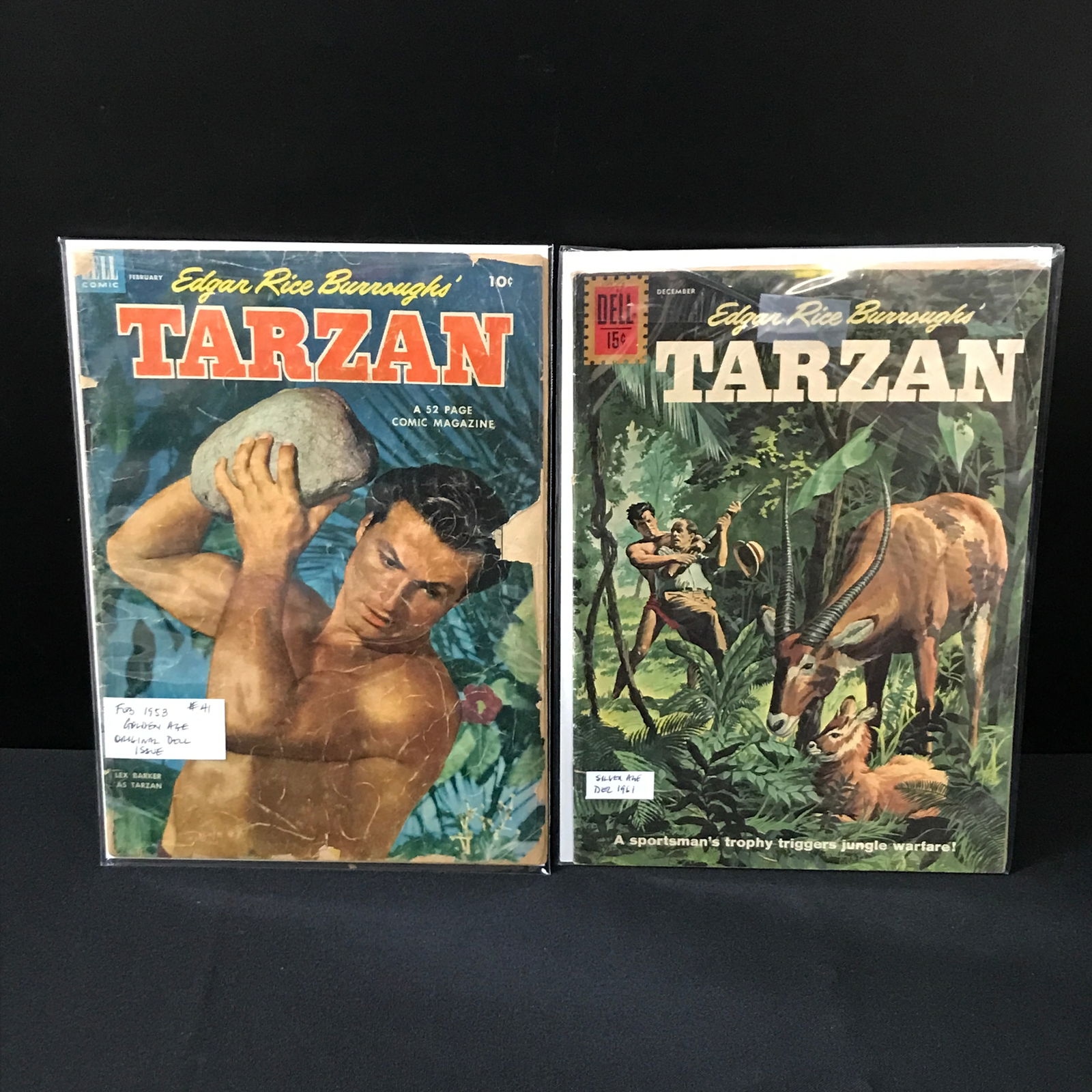 LOT OF 2 TARZEN COMICS - DELL COMICS (1 of 1)
