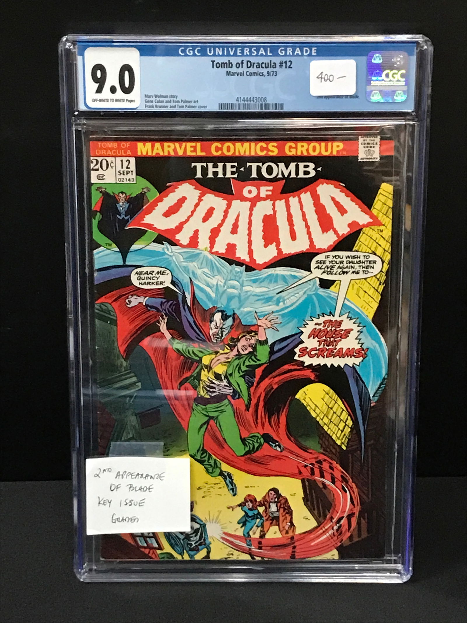 TOMB OF DRACULA NO.12 (2ND APPEARANCE DRACULA) BY MARVEL COMICS - CGC GRADE 9.0 (1 of 1)