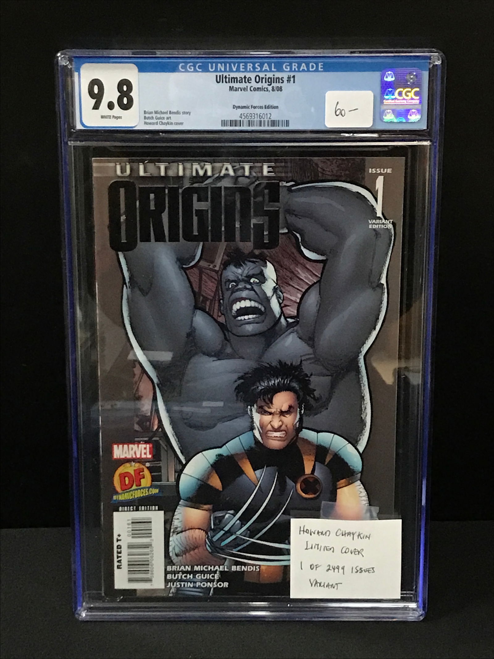 ULTIMATE ORIGINS #1 BY MARVEL COMICS LIMITED COVER 1 OF 2,499 VARIANT - CGC GRADE 9.8: Prices are in Canadian dollars