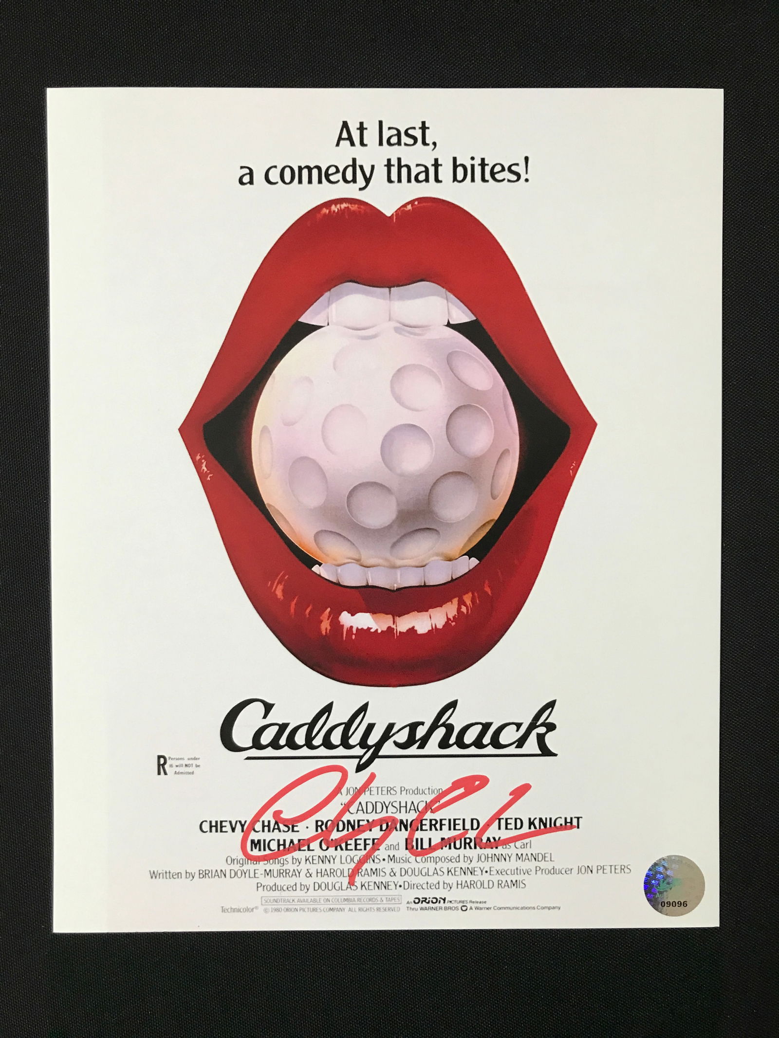 CHEVY CHASE SIGNED CADDYSHACK 8X10 - KB COA (1 of 1)