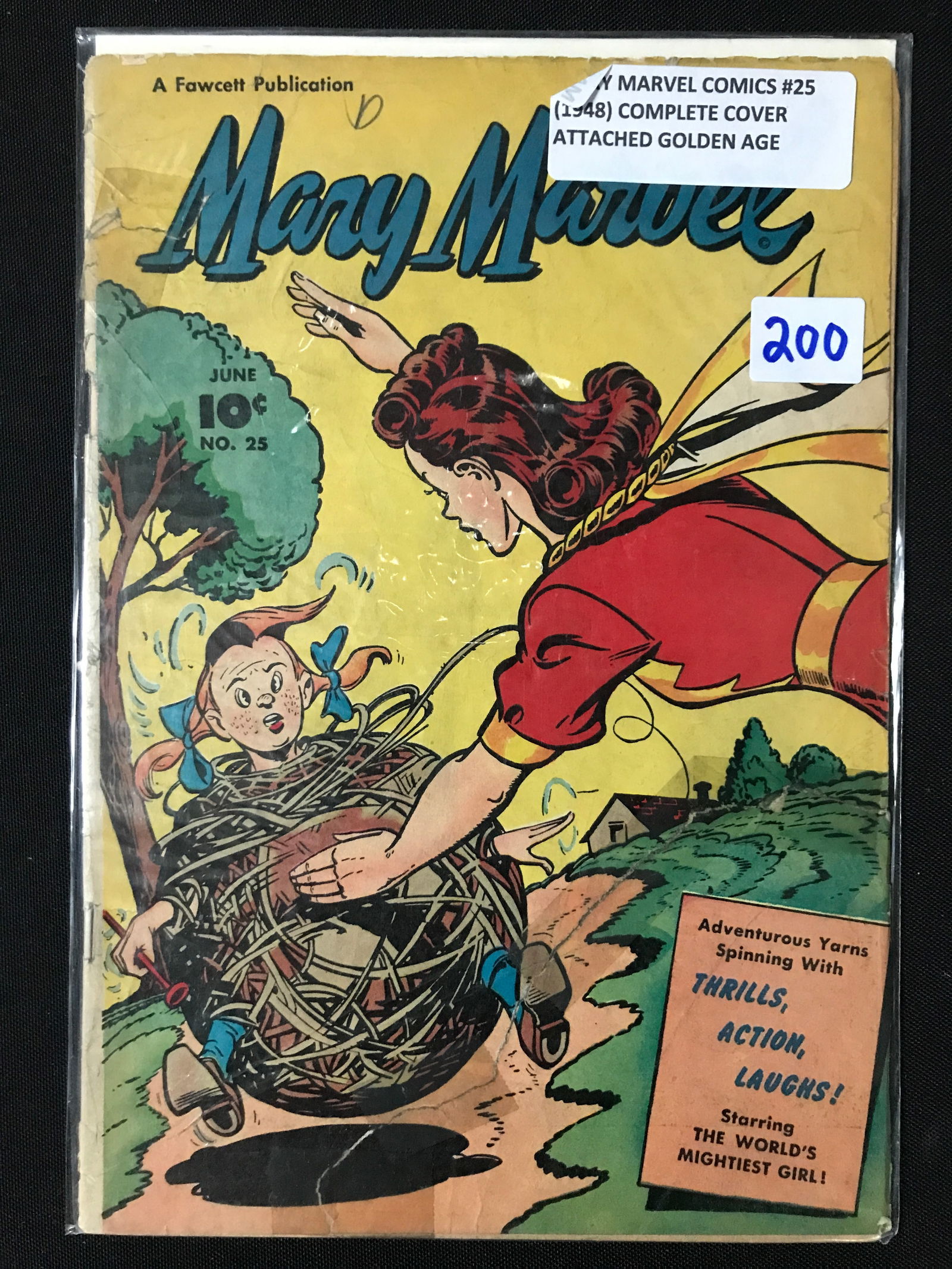 MARY MARVEL COMICS #25 (1948) COMPLETE COVER ATTACHED GOLDEN AGE - A FAWCETT PUBLICATION: Prices are in Canadian dollars