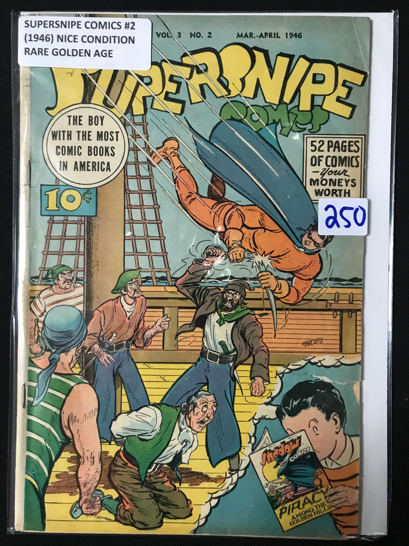 SUPERSNIPE COMICS #2 (1946) NICE CONDITION RARE GOLDEN AGE (1 of 1)