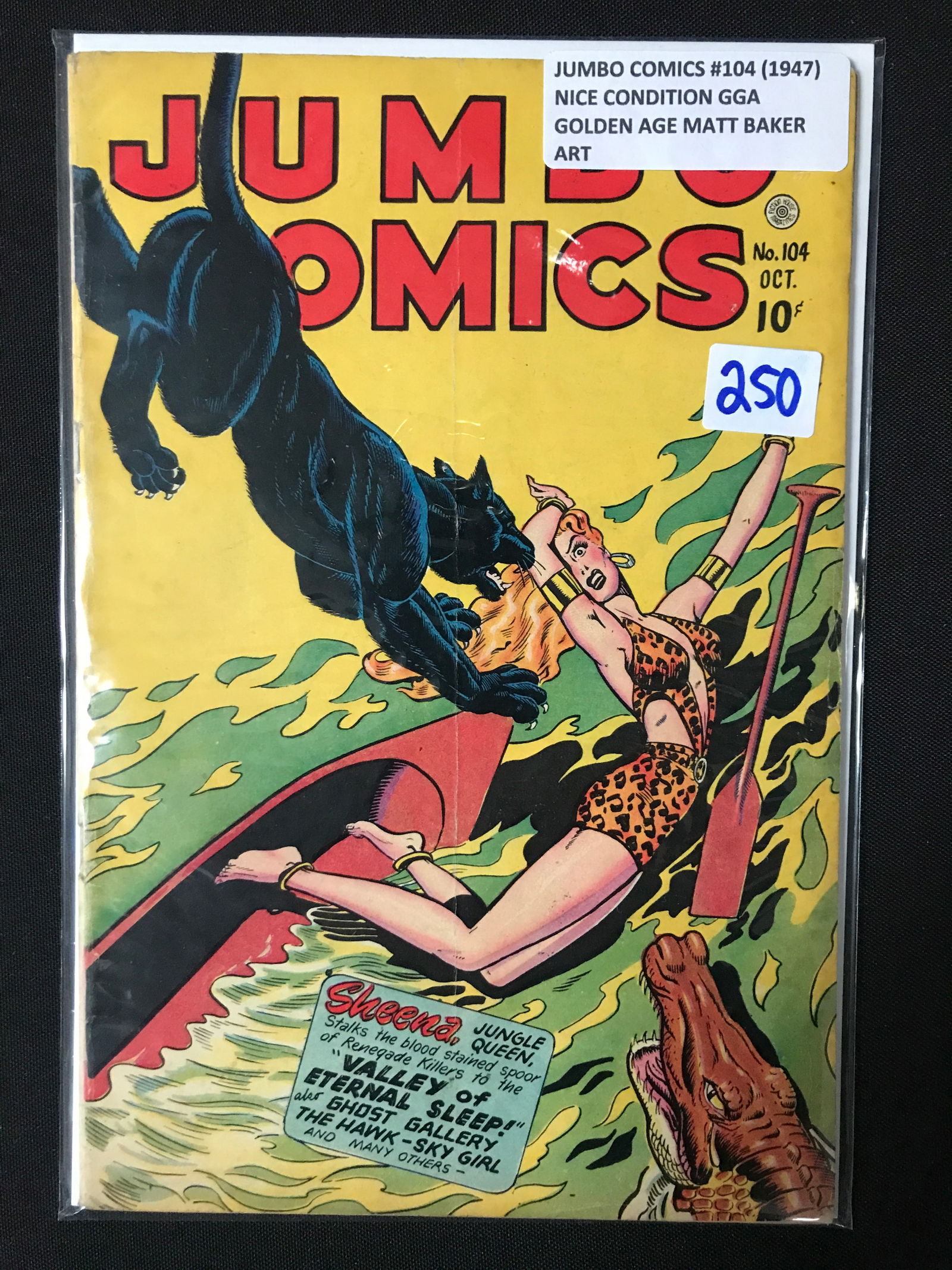 JUMBO COMICS #104 (1947( NICE CONDITION GGA GOLDEN AGE - FICTION HOUSE PUBLICATION (1 of 1)