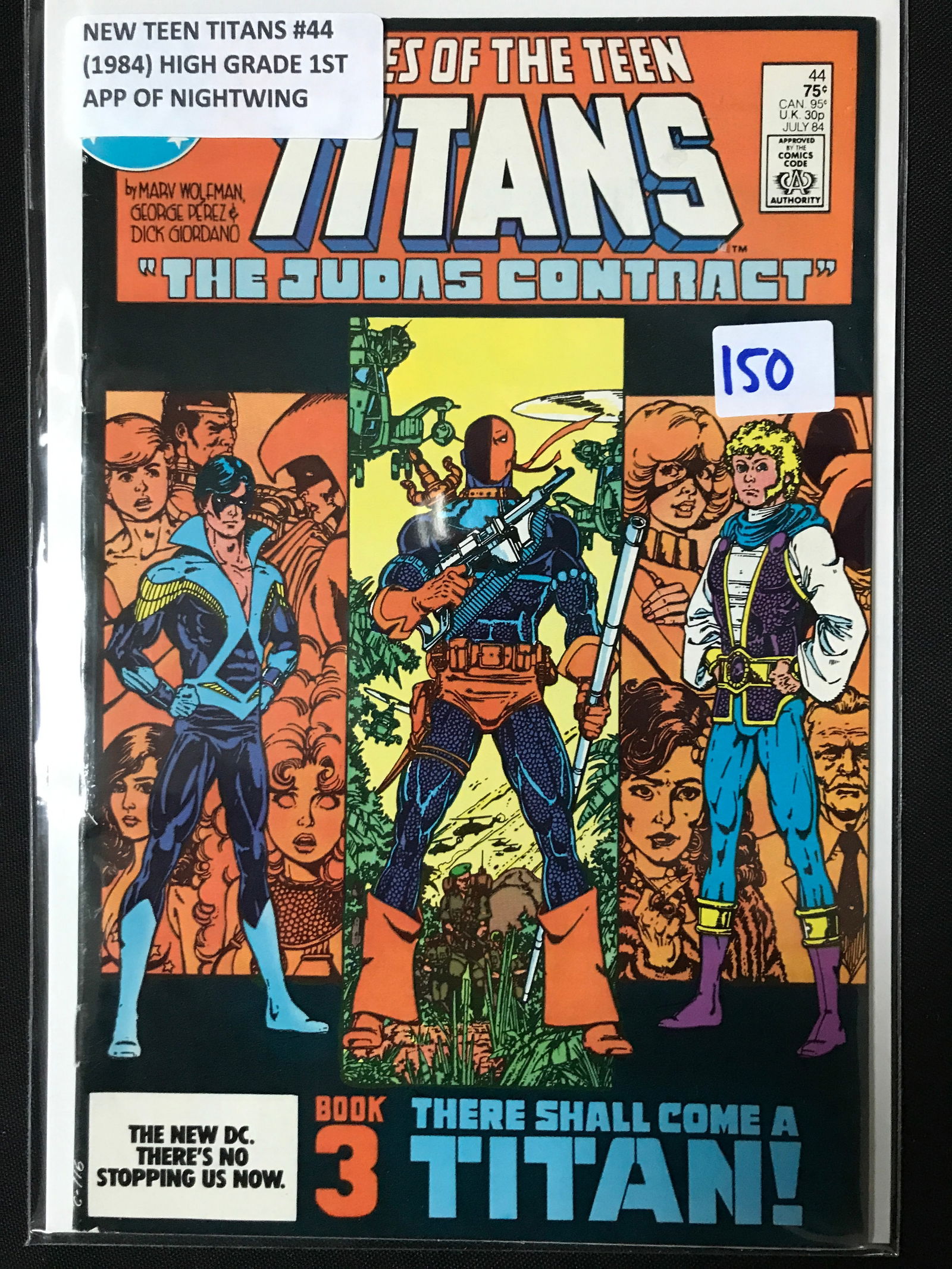 NEW TEEN TITANS #44 (1984) HIGH GRADE 1ST APP NIGHTWING - DC COMICS (1 of 1)