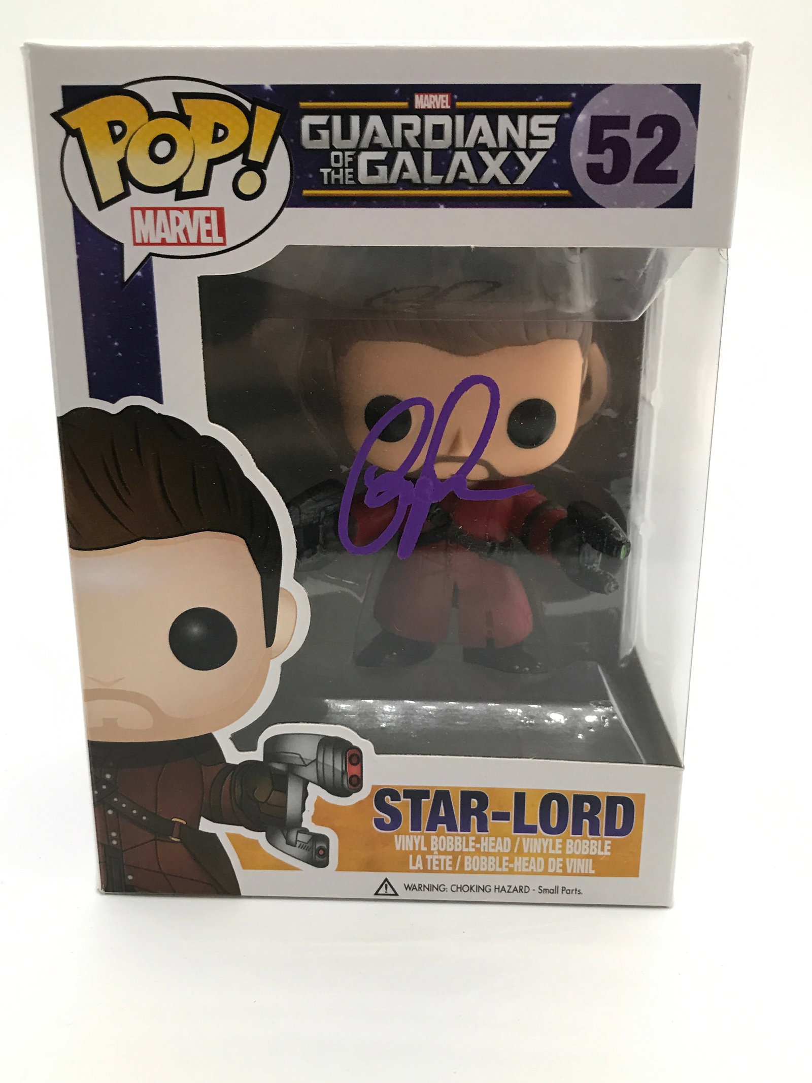 CHRIS PRATT SIGNED STAR LORD FUNKO POP - KB COA: Prices are in Canadian dollars