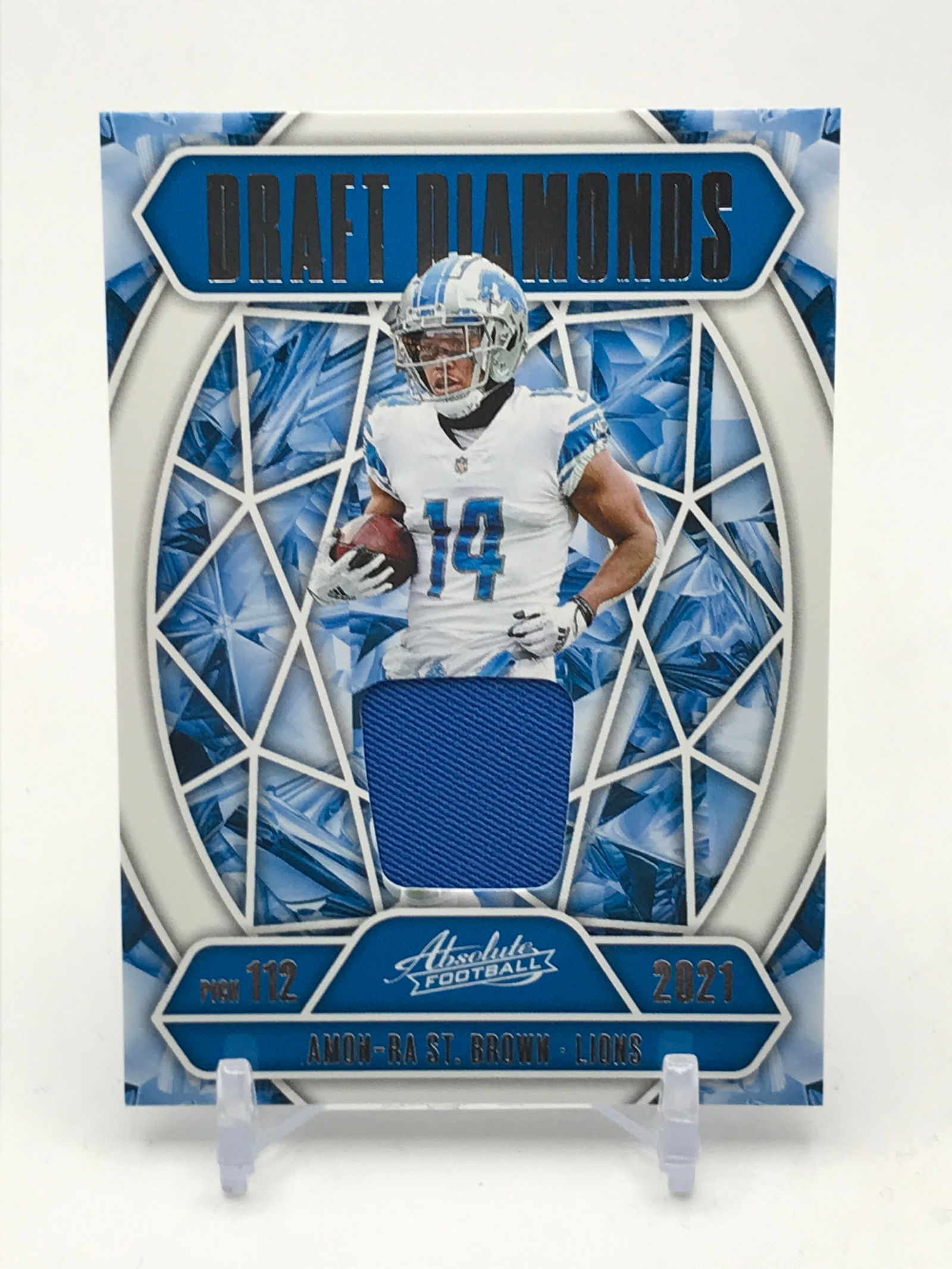 2025 PANINI ABSOLUTE FOOTBALL DRAFT DIAMOND AMON RA ST BROWN TRADING CARD (1 of 2)