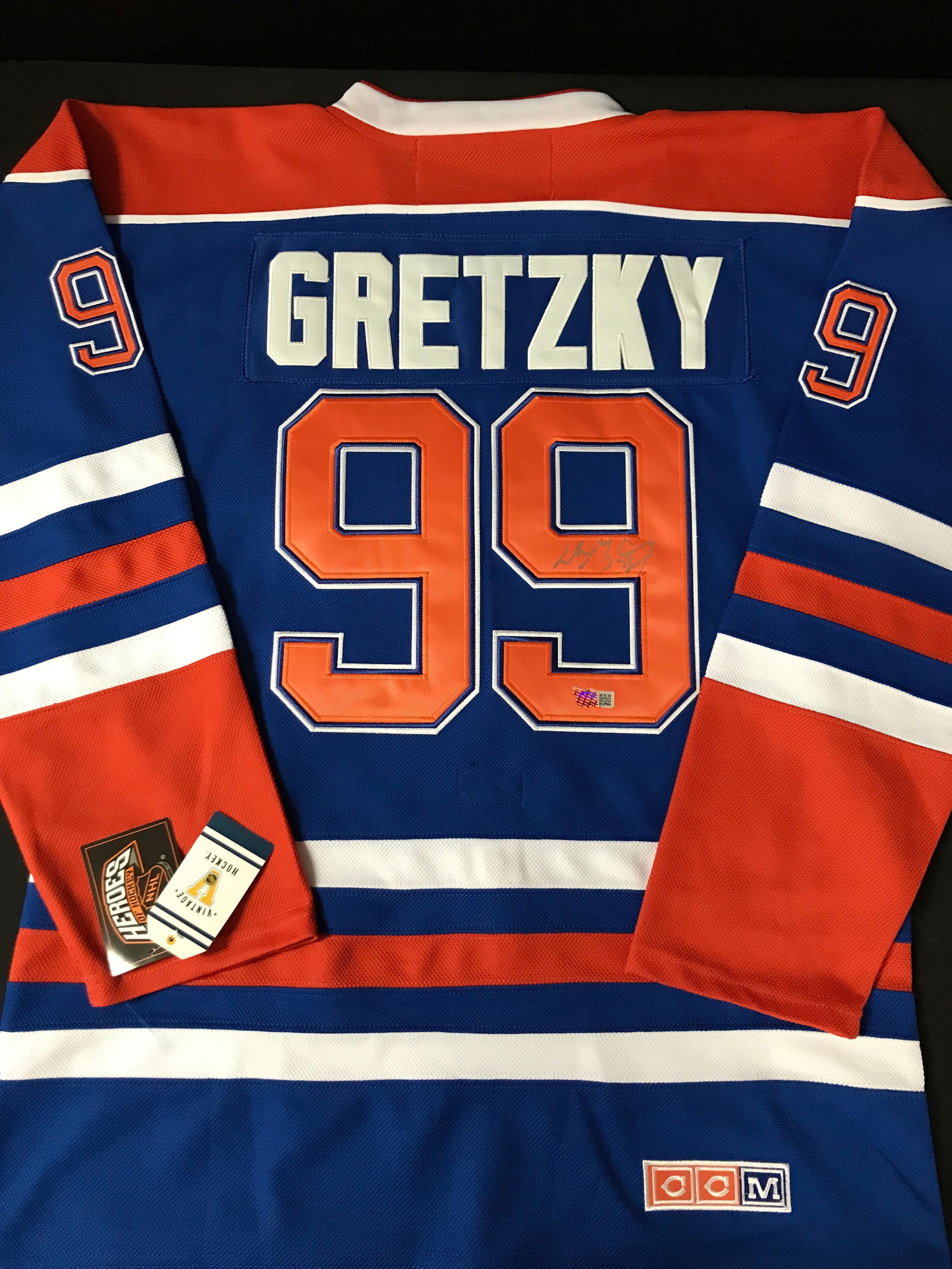 WAYNE GRETZKY SIGNED EDMONTON OILERS CUSTOM JERSEY - ACE COA (1 of 3)