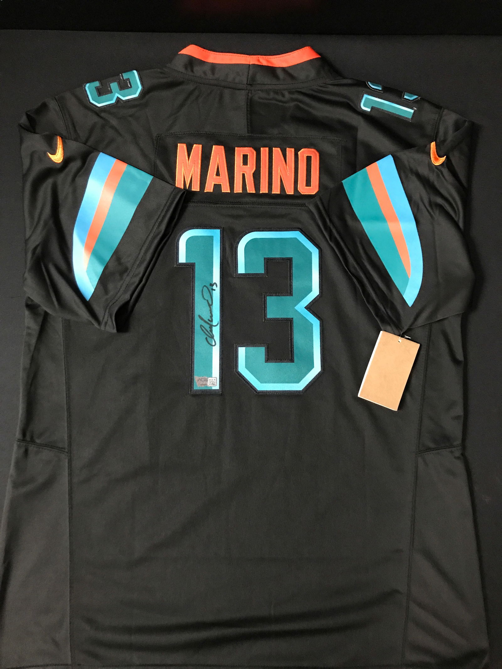 DAN MARINO SIGNED MIAMI DOLPHINS CUSTOM JERSEY - ACE COA (1 of 3)