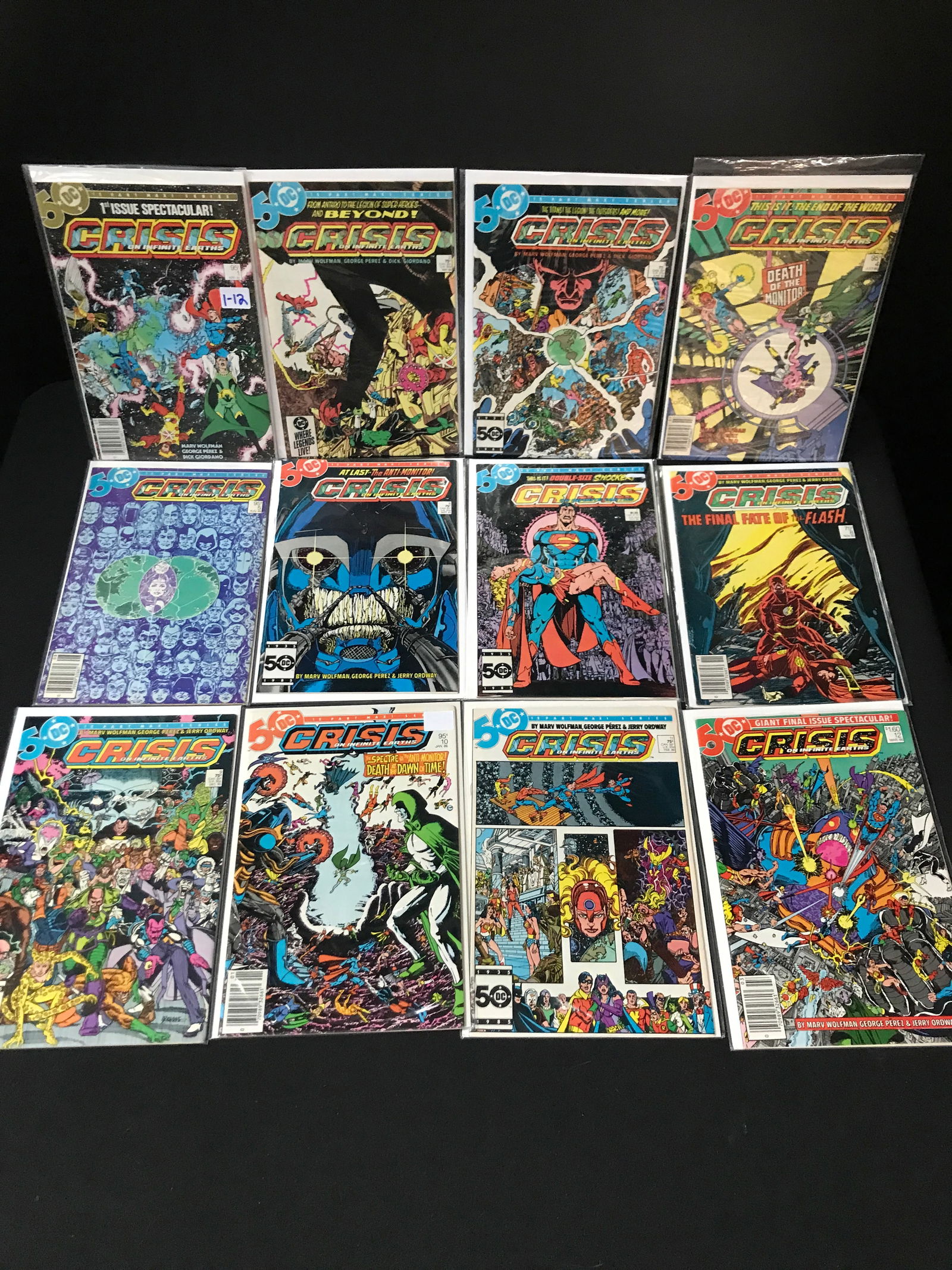 LOT OF 12 CRISIS COMICS #1-12 - DC COMICS (1 of 1)