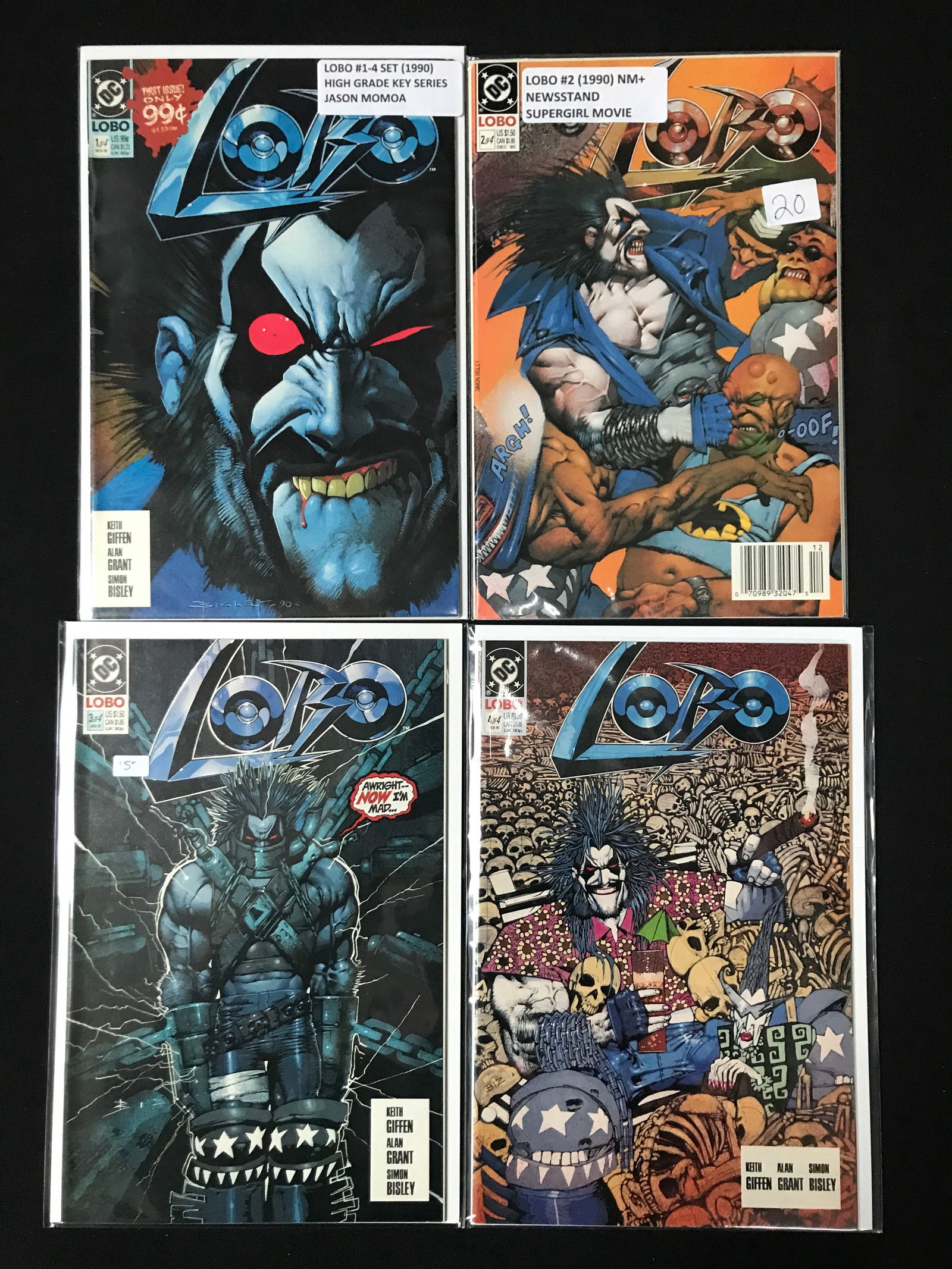 LOT OF 4 LOBO COMICS #1-4 - DC COMICS (1 of 1)