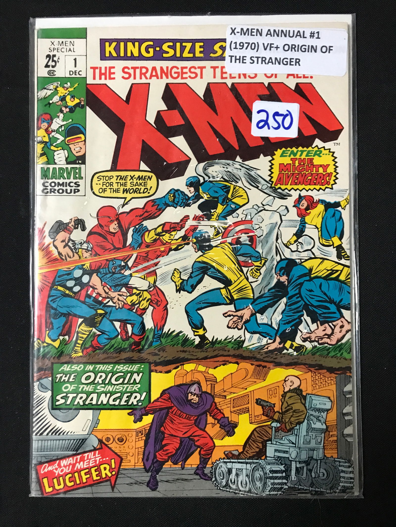 X-MEN ANNUAL #1 (1970) ORIGIN OF THE STRANGER - MARVEL COMICS (1 of 1)