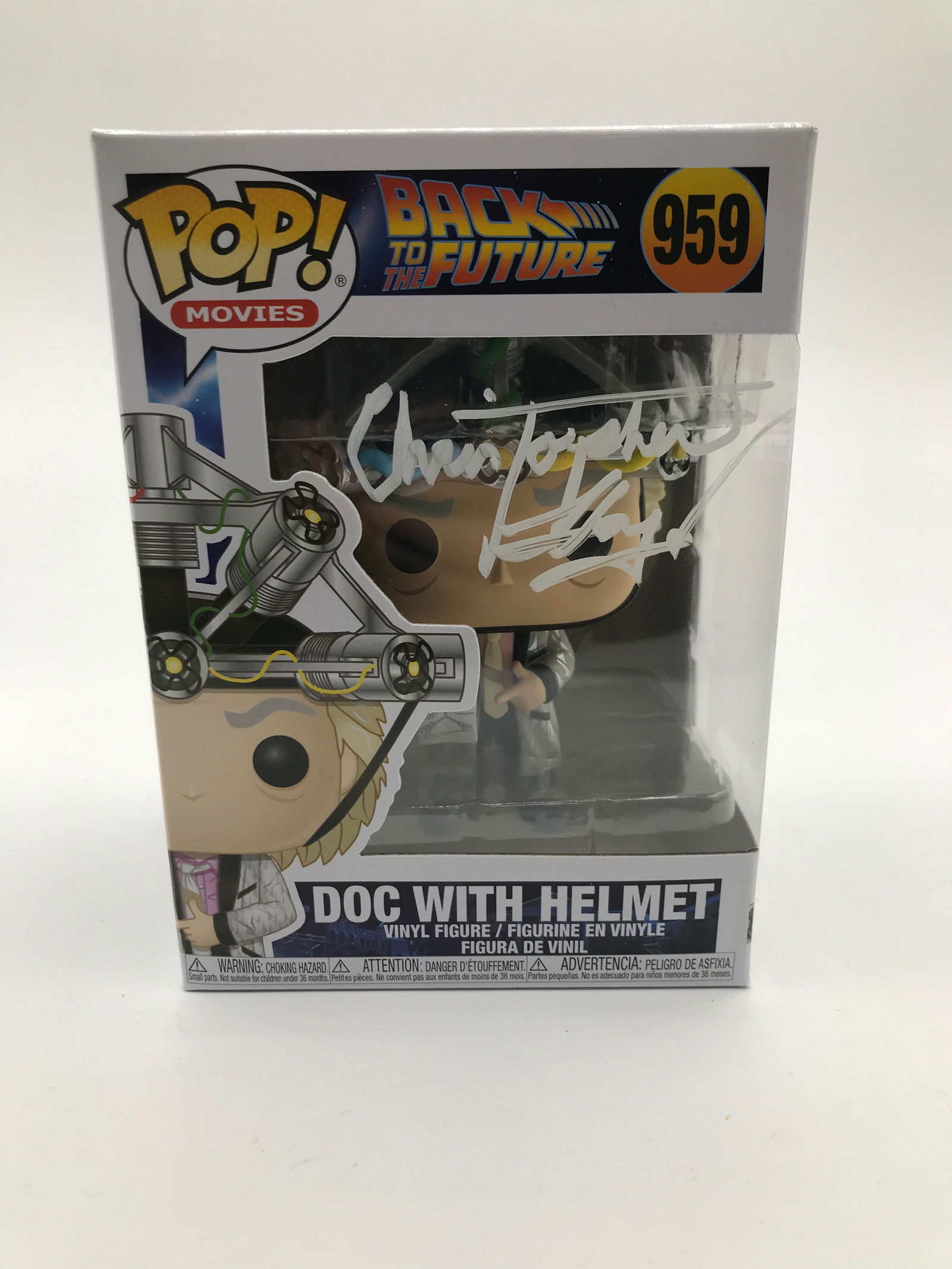 CHRISTOPHER LLOYD SIGNED DOC BROWN BACK TO THE FUTURE FUNKO POP - WWOC COA (1 of 1)
